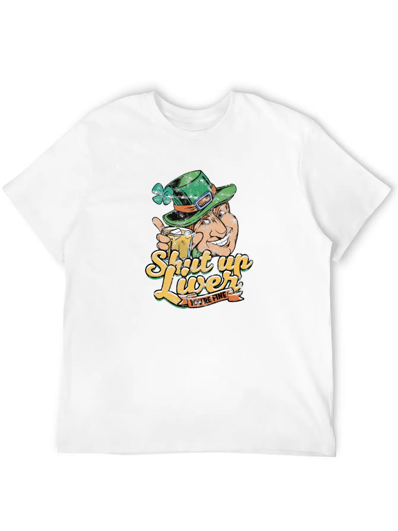 Shut Up Liver You're Fine - Drinking Unisex Short Sleeve Soft Cotton T-Shirt – Casual Everyday Wear