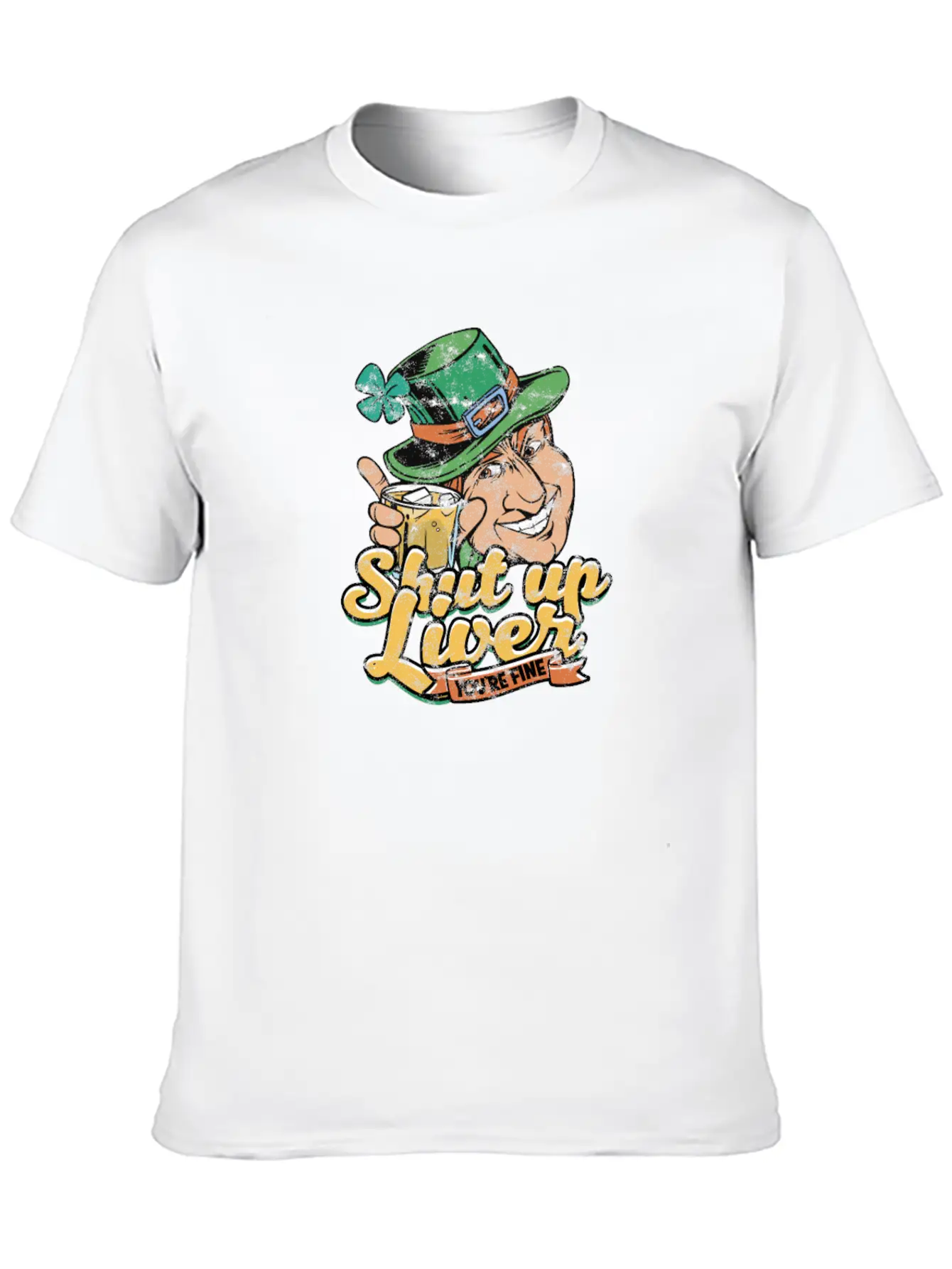 Shut Up Liver You're Fine - Drinking Unisex Short Sleeve Soft Cotton T-Shirt – Casual Everyday Wear