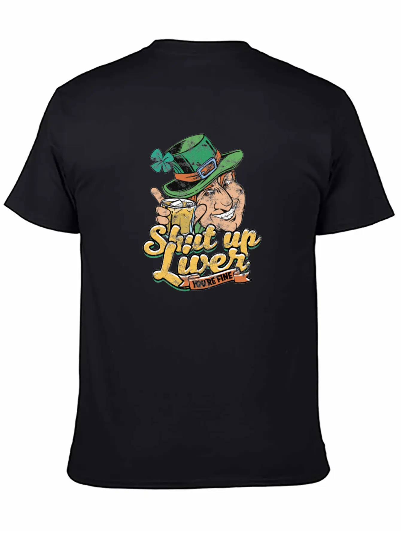 Shut Up Liver You're Fine - Drinking Unisex Short Sleeve Soft Cotton T-Shirt – Casual Everyday Wear