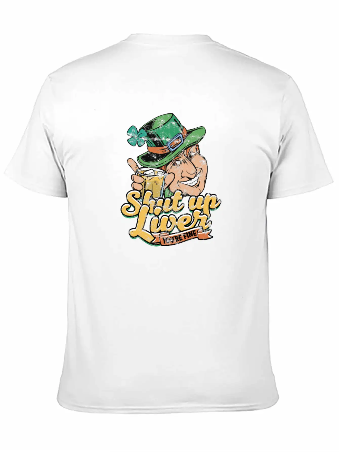 Shut Up Liver You're Fine - Drinking Unisex Short Sleeve Soft Cotton T-Shirt – Casual Everyday Wear