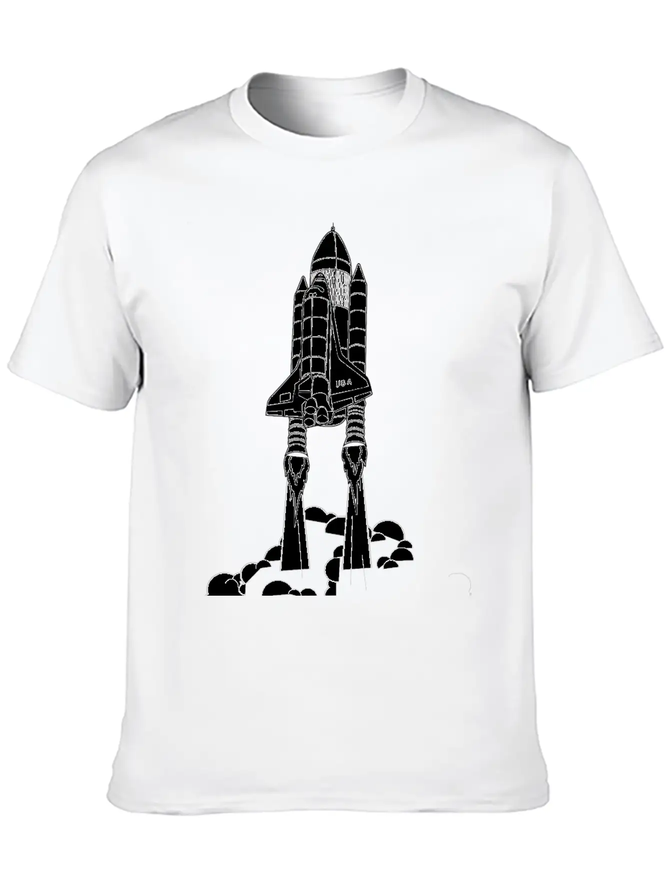 Shuttle Takeoff Unisex Short Sleeve Soft Cotton T-Shirt – Casual Everyday Wear