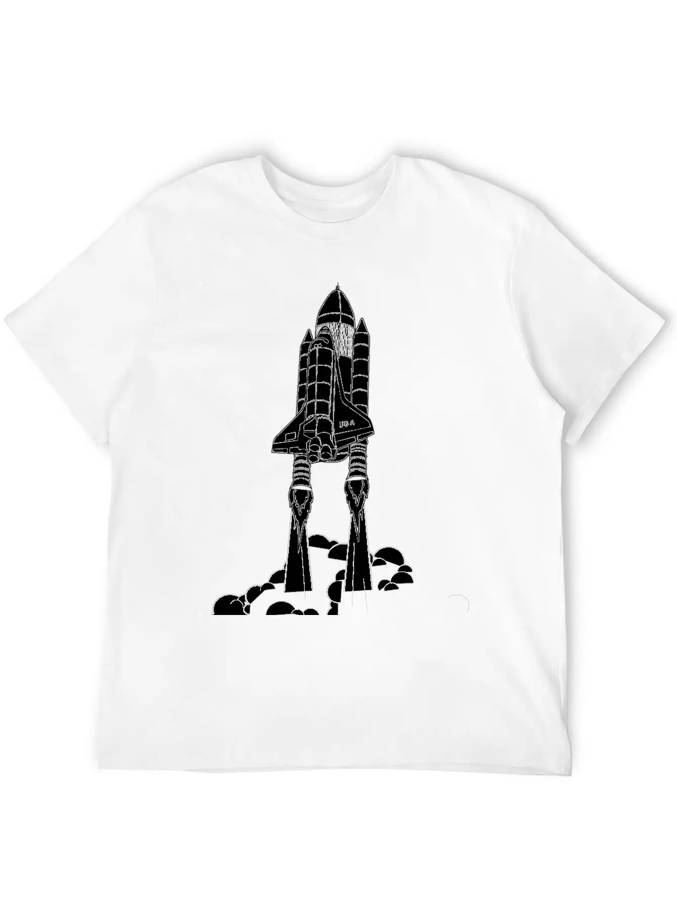 Shuttle Takeoff Unisex Short Sleeve Soft Cotton T-Shirt – Casual Everyday Wear