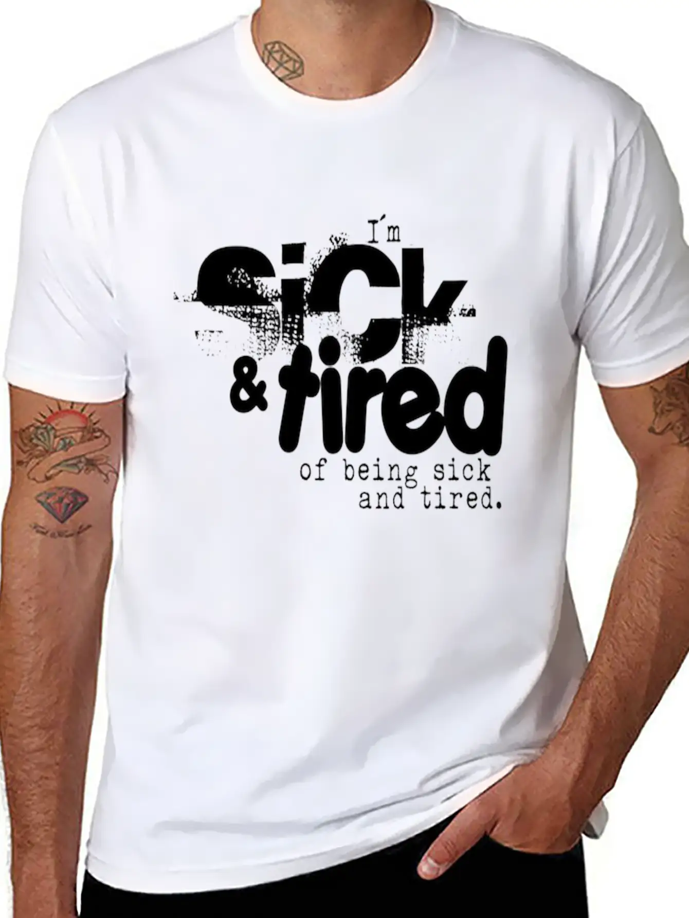 Sick And Tired Timeless Short Sleeve Tee – Comfy And Minimalist Design