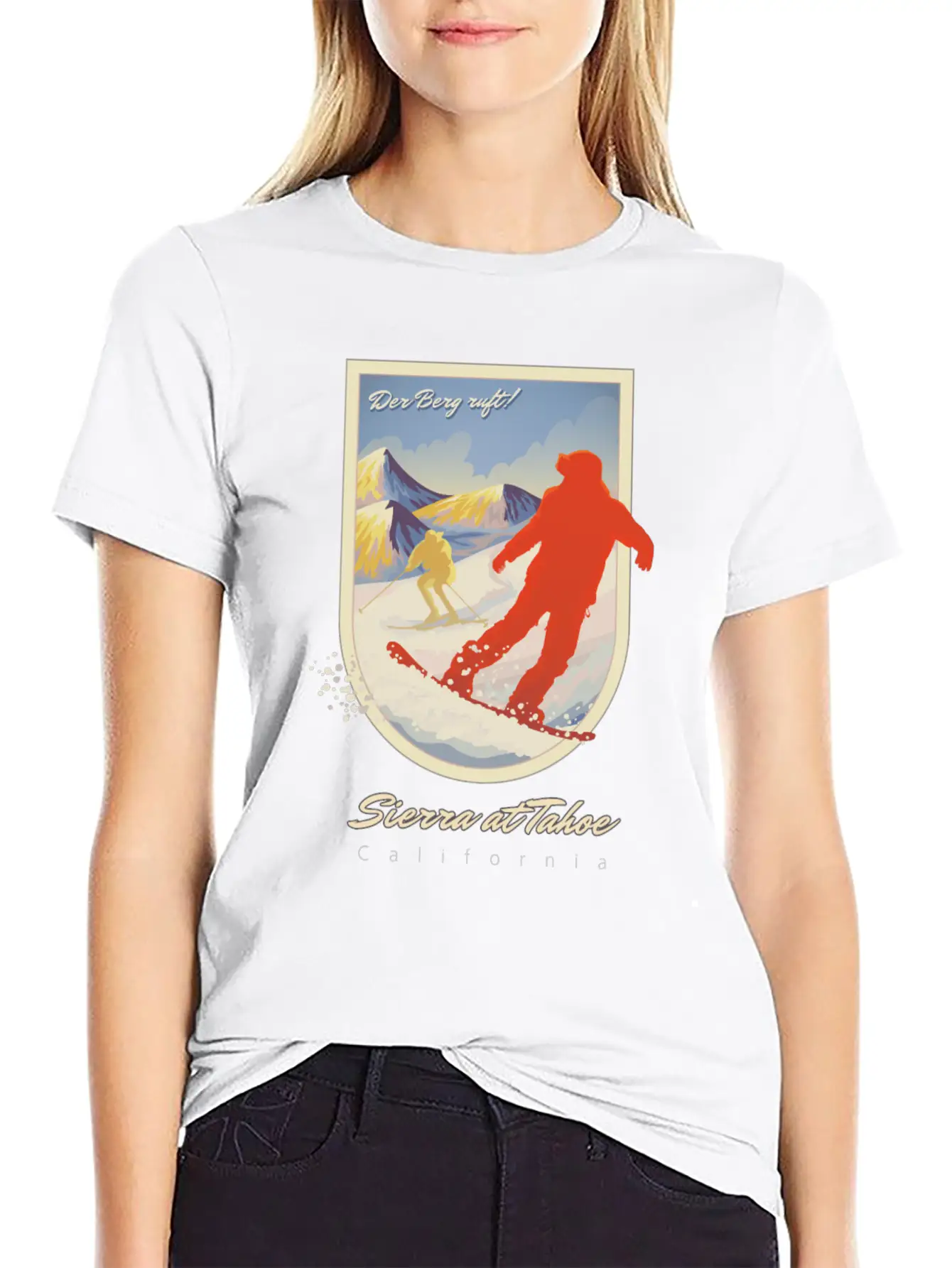 Sierra At Tahoe, California Comfortable Minimalist Graphic Tee – Summer Style Essential