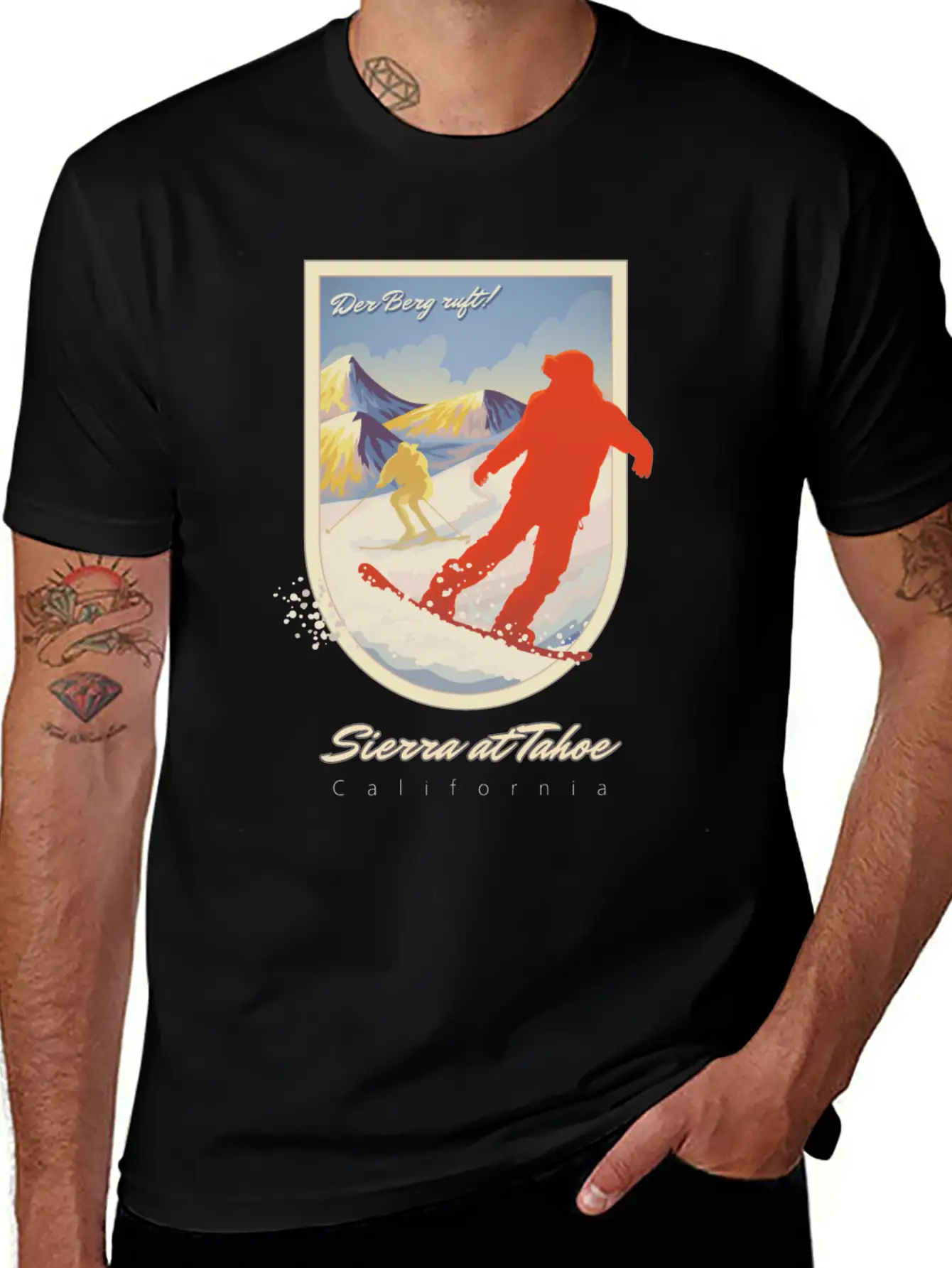 Sierra At Tahoe, California Timeless Short Sleeve Tee – Comfy And Minimalist Design