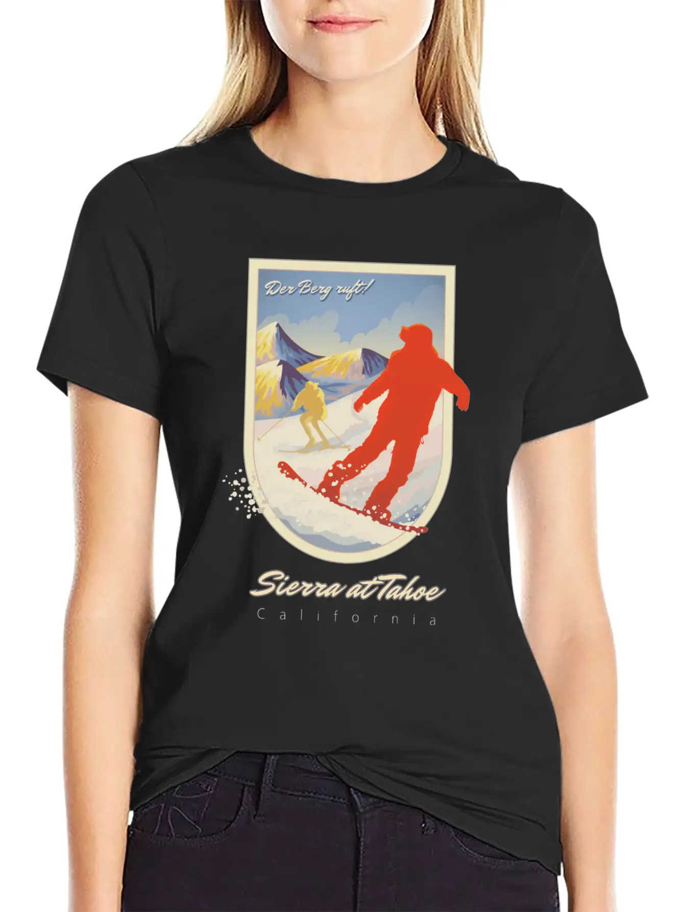 Sierra At Tahoe, California Timeless Short Sleeve Tee – Comfy And Minimalist Design