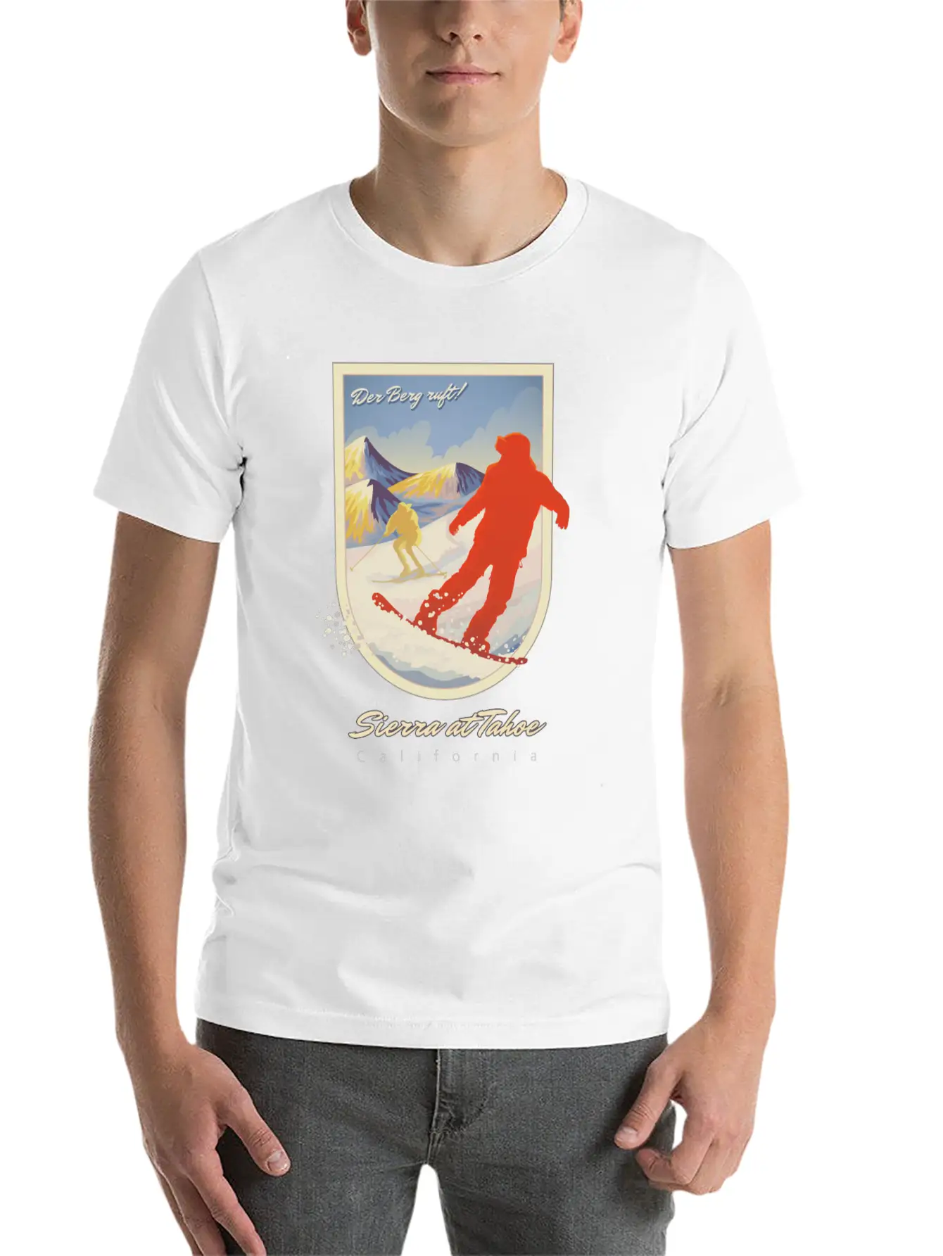 Sierra At Tahoe, California Timeless Short Sleeve Tee – Comfy And Minimalist Design