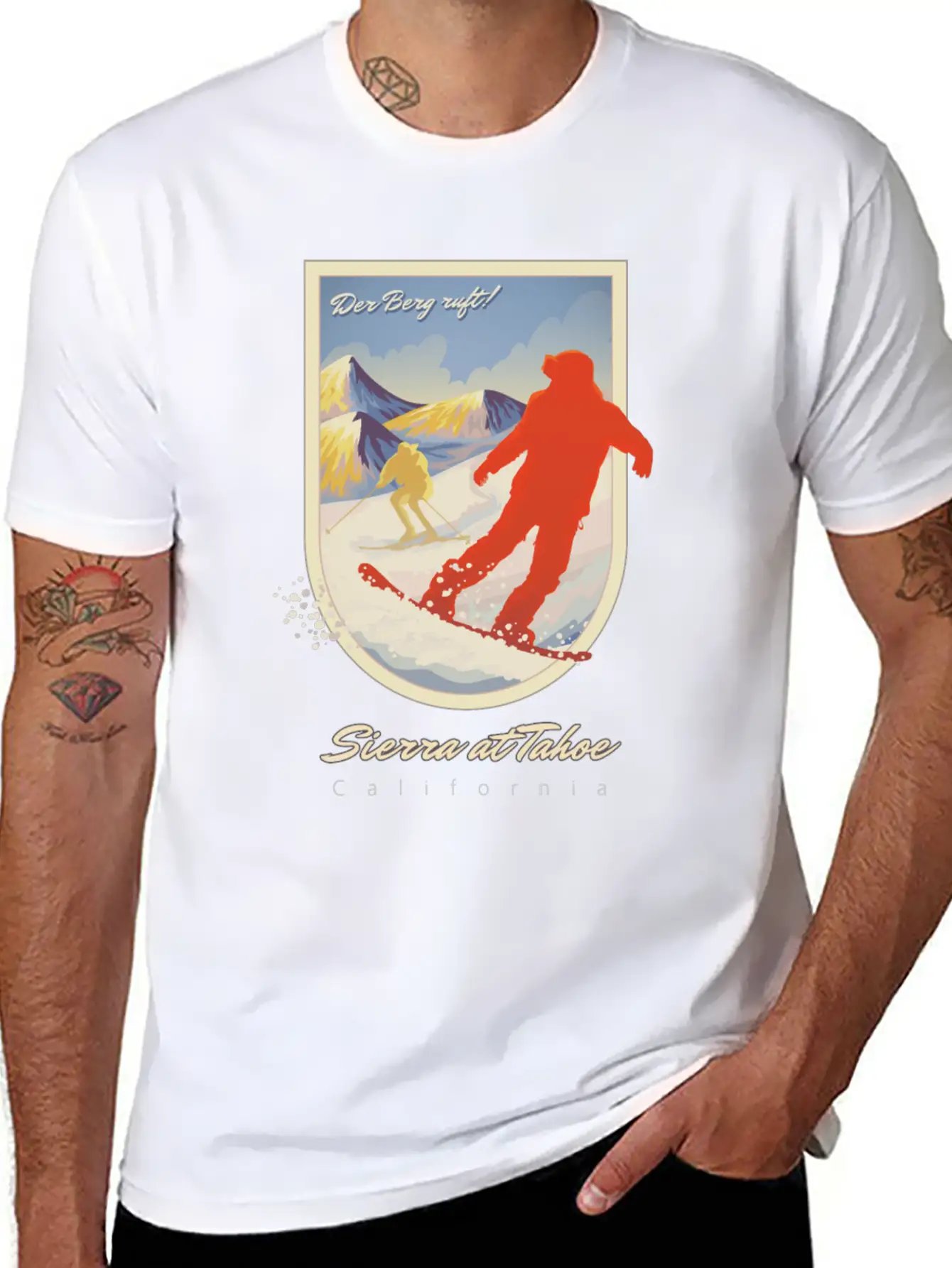 Sierra At Tahoe, California Timeless Short Sleeve Tee – Comfy And Minimalist Design