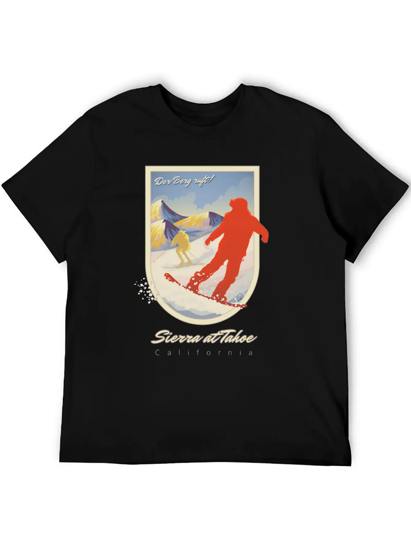 Sierra At Tahoe, California Unisex Short Sleeve Soft Cotton T-Shirt – Casual Everyday Wear