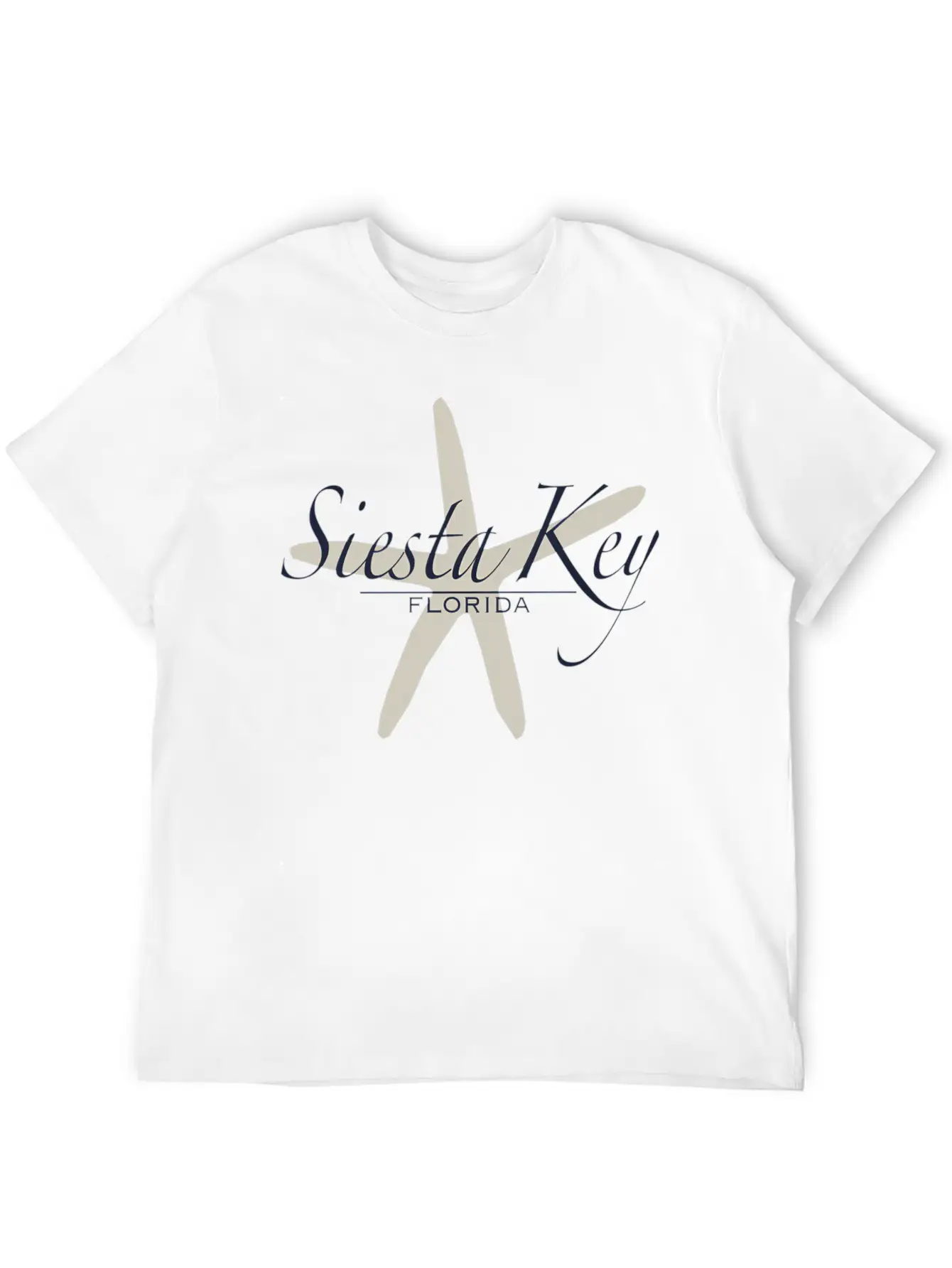 Siesta Key Starfish Florida Beach Timeless Short Sleeve Tee – Comfy And Minimalist Design