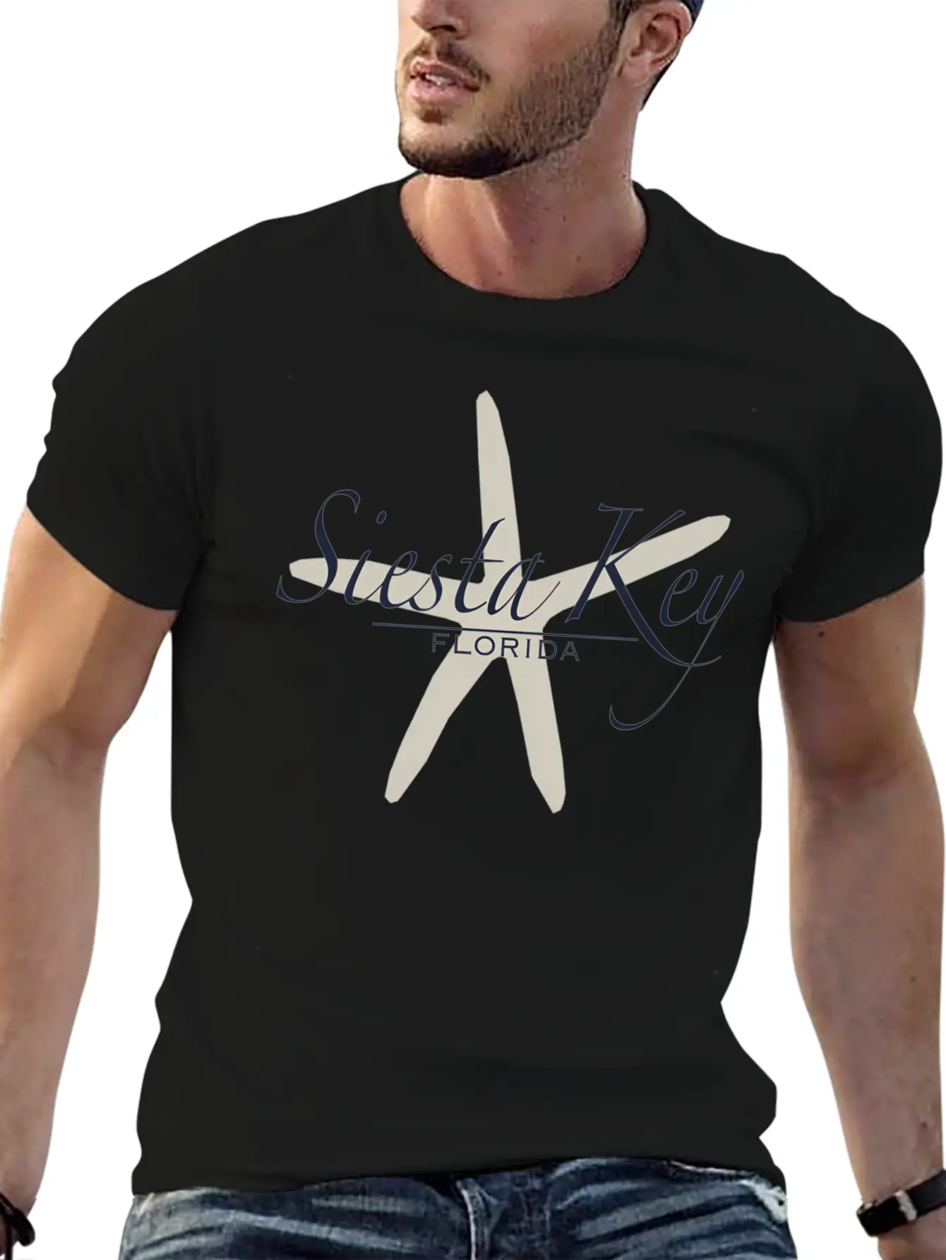 Siesta Key Starfish Florida Beach Timeless Short Sleeve Tee – Comfy And Minimalist Design