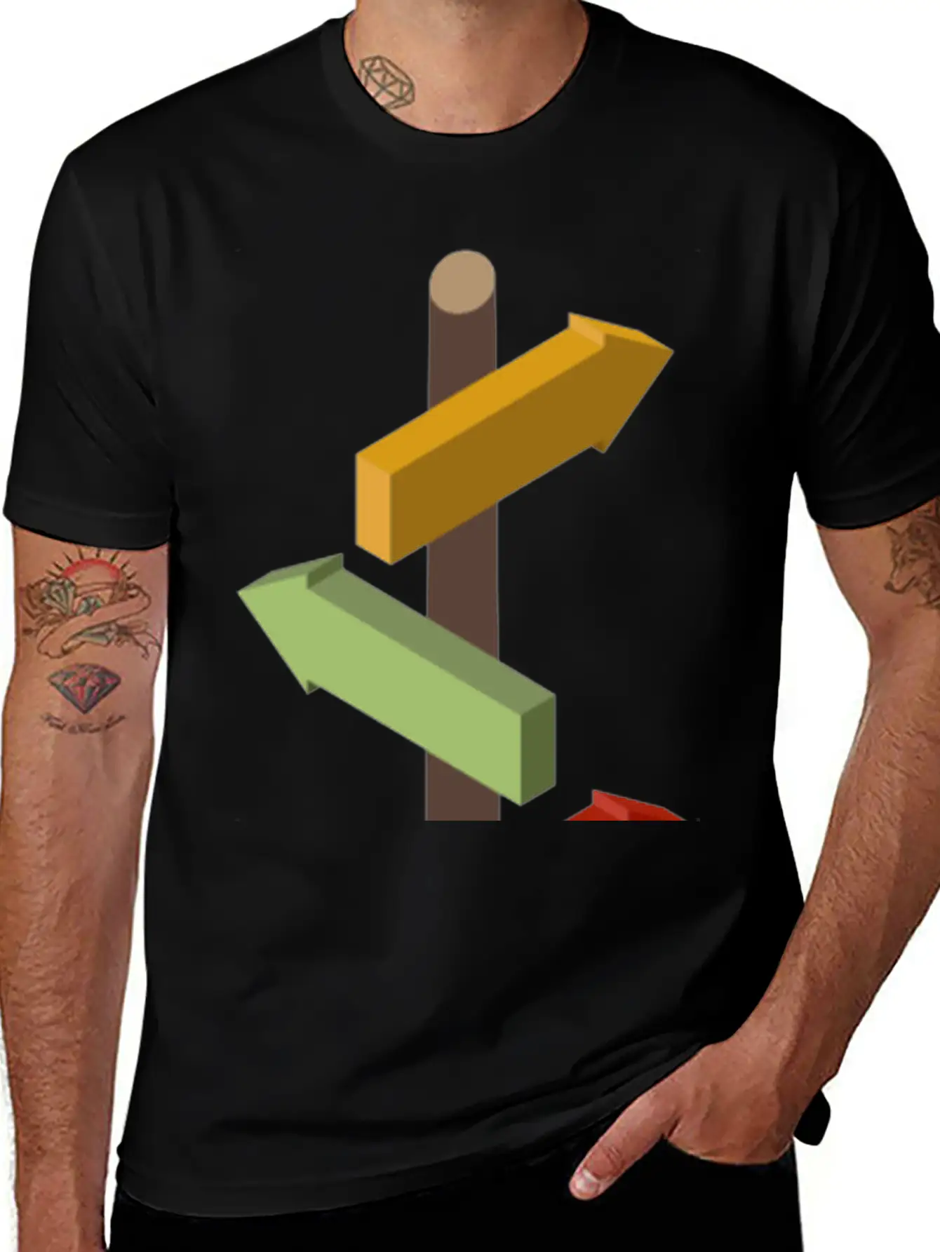 Signpost Basic Graphic T-Shirt – Daily Comfort In Soft Cotton