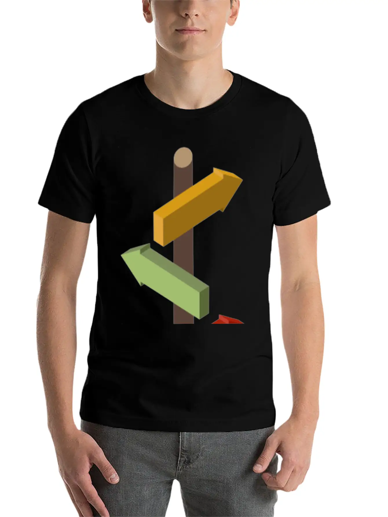 Signpost Basic Graphic T-Shirt – Daily Comfort In Soft Cotton