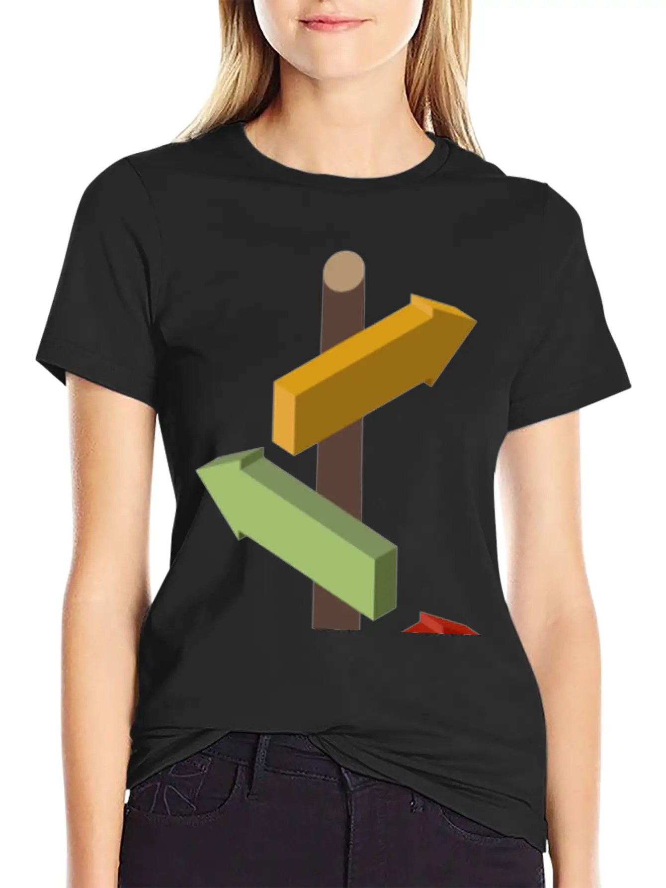 Signpost Basic Graphic T-Shirt – Daily Comfort In Soft Cotton
