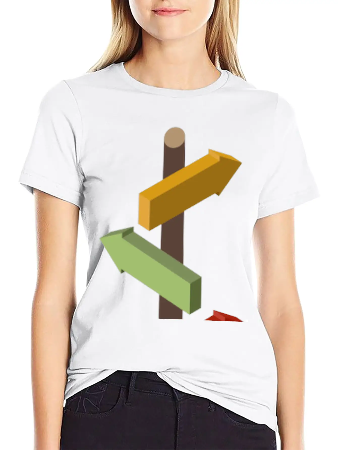 Signpost Basic Graphic T-Shirt – Daily Comfort In Soft Cotton