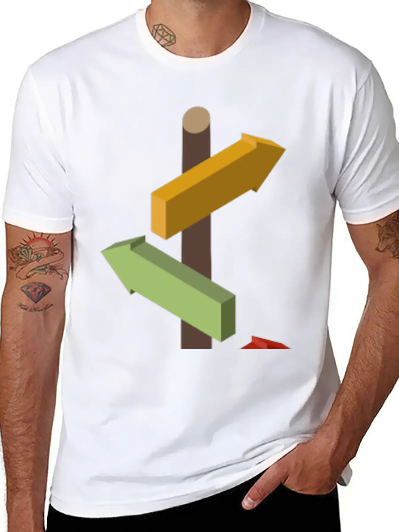 Signpost Basic Graphic T-Shirt – Daily Comfort In Soft Cotton