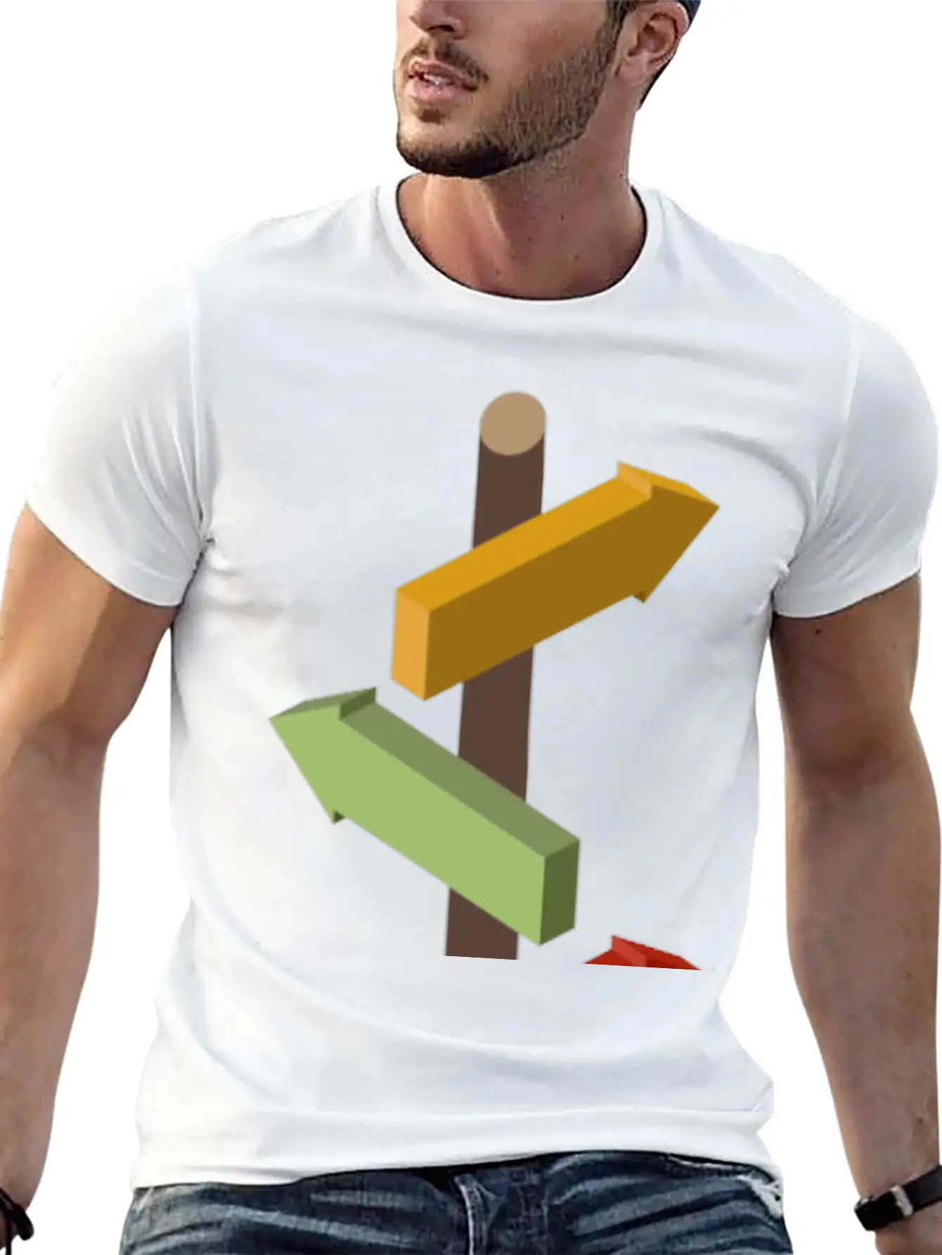 Signpost Basic Graphic T-Shirt – Daily Comfort In Soft Cotton
