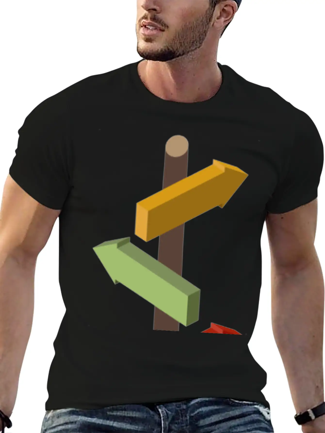 Signpost Basic Graphic T-Shirt – Daily Comfort In Soft Cotton