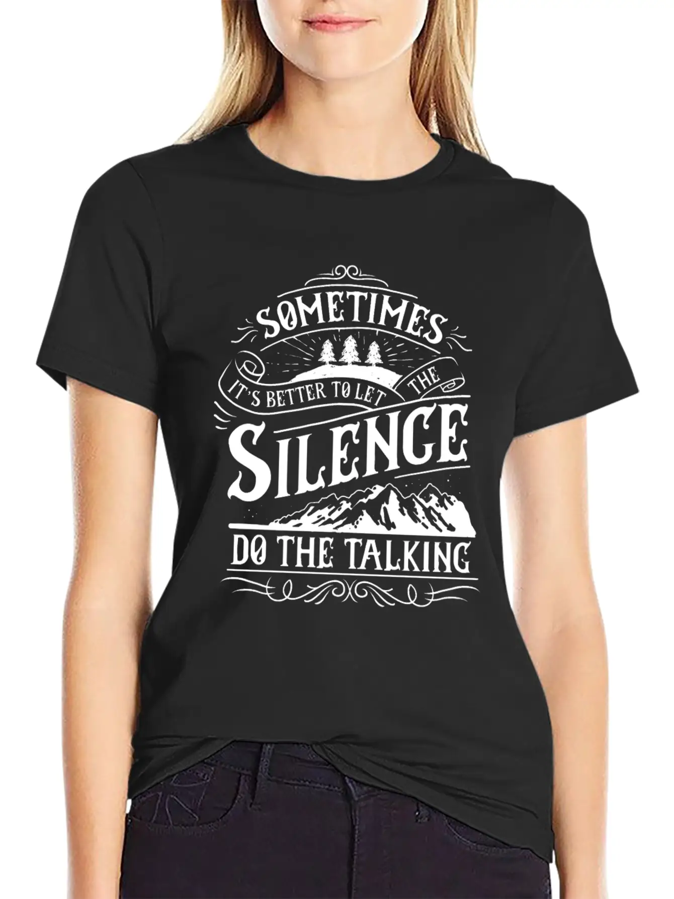 Silence Do The Talking Timeless Short Sleeve Tee – Comfy And Minimalist Design