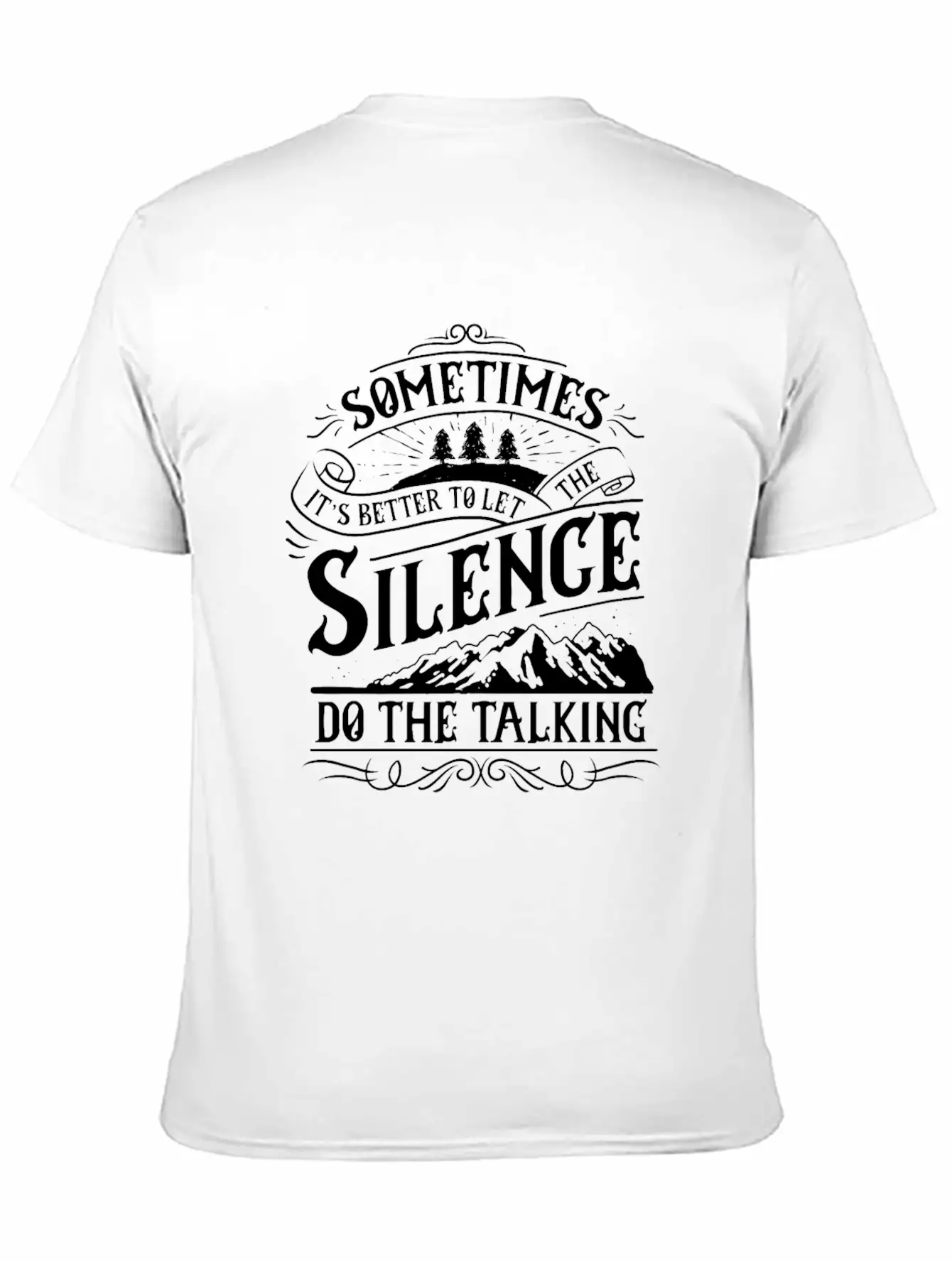 Silence Do The Talking Timeless Short Sleeve Tee – Comfy And Minimalist Design