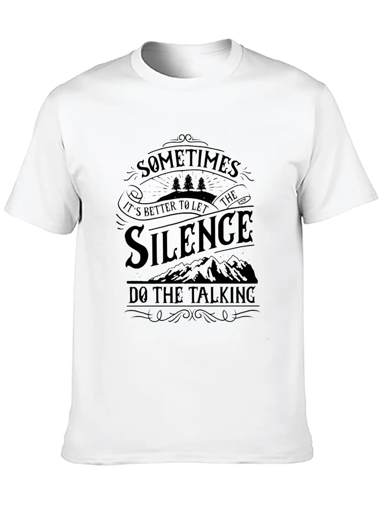 Silence Do The Talking Timeless Short Sleeve Tee – Comfy And Minimalist Design