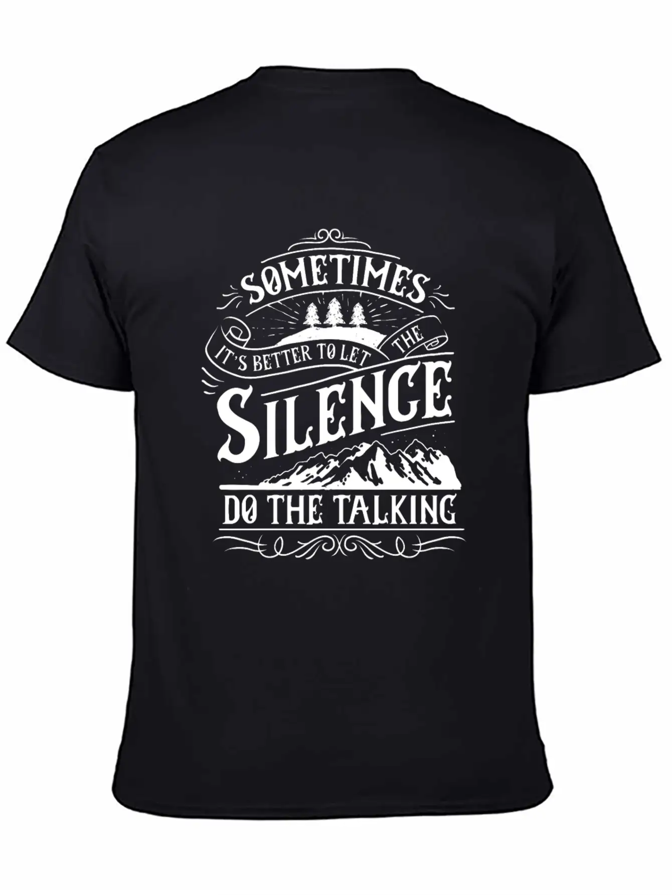 Silence Do The Talking Timeless Short Sleeve Tee – Comfy And Minimalist Design