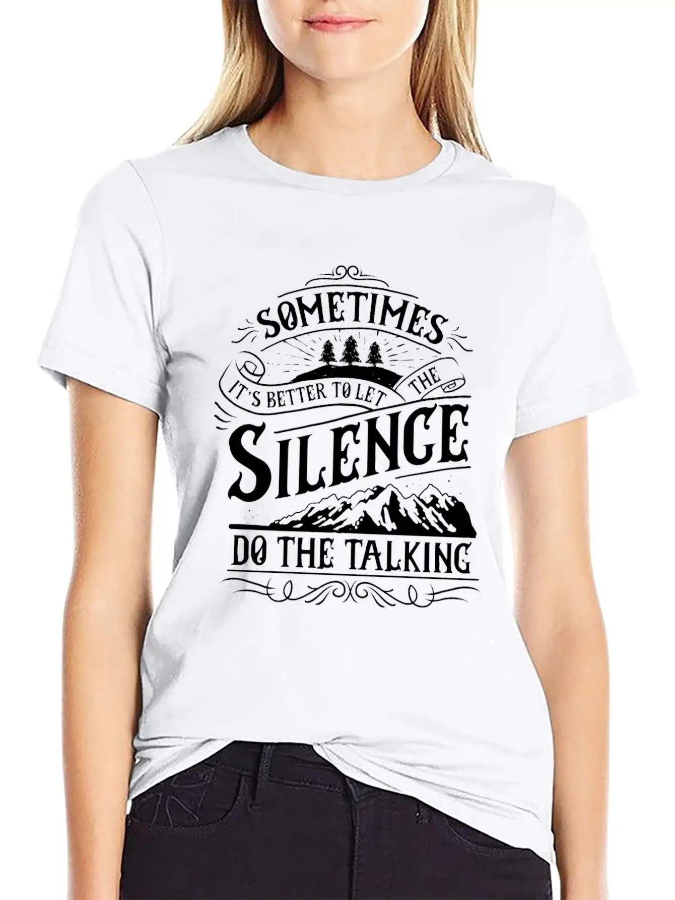 Silence Do The Talking Timeless Short Sleeve Tee – Comfy And Minimalist Design