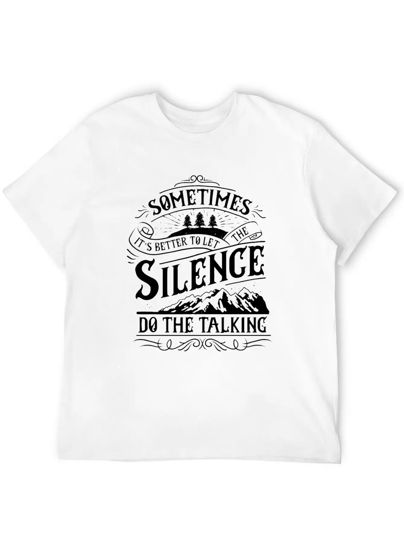 Silence Do The Talking Timeless Short Sleeve Tee – Comfy And Minimalist Design