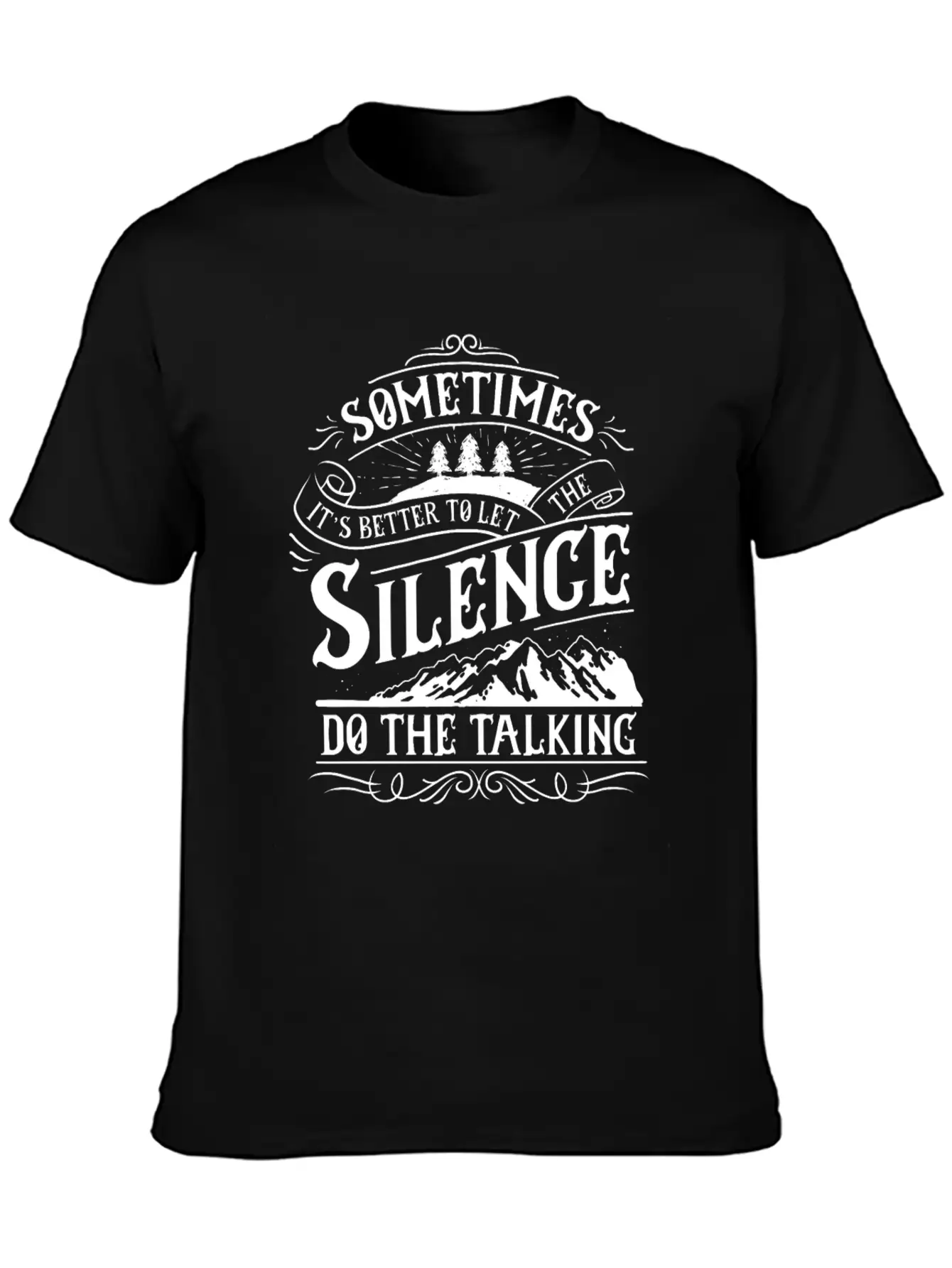 Silence Do The Talking Timeless Short Sleeve Tee – Comfy And Minimalist Design