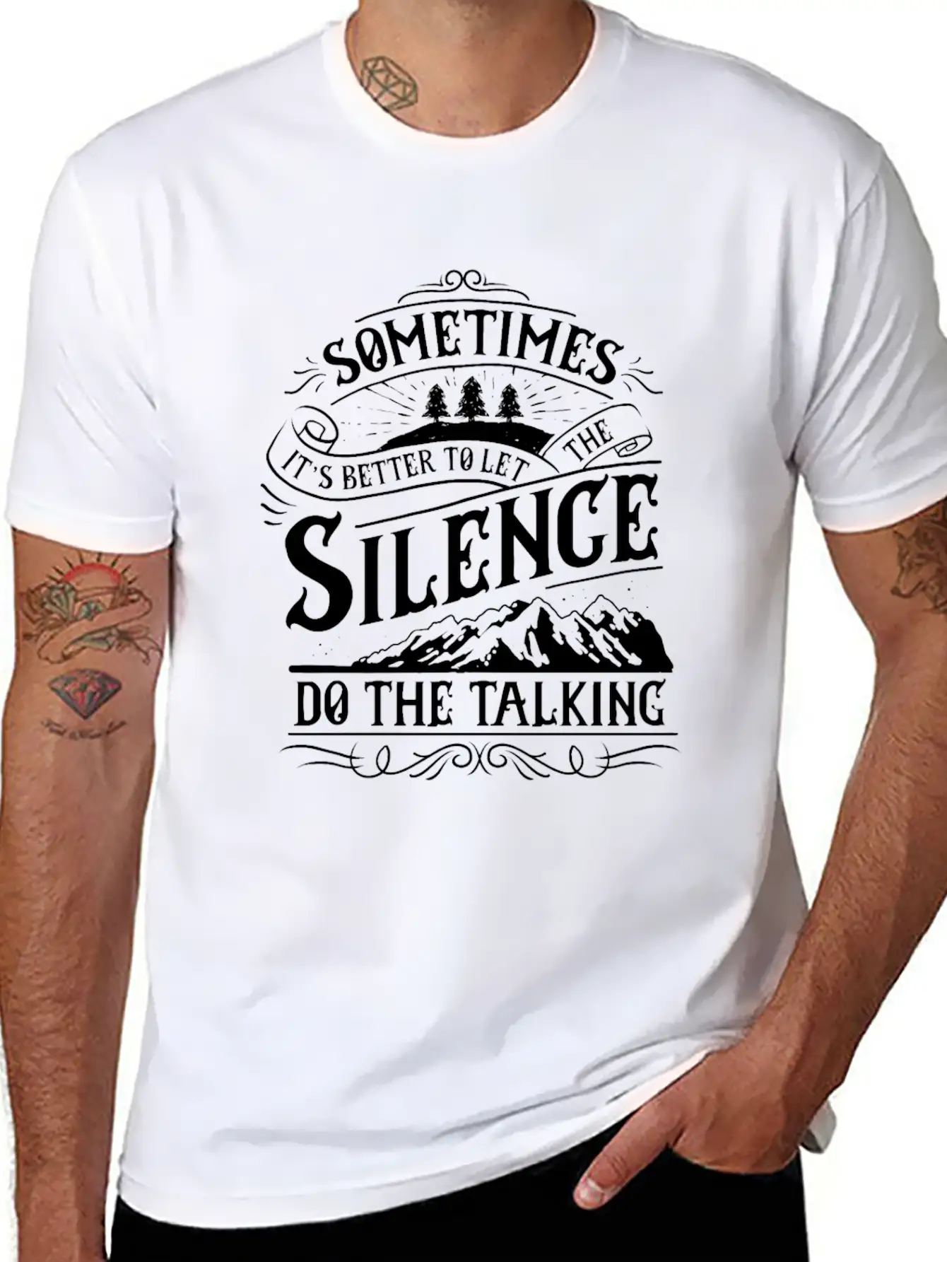 Silence Do The Talking Timeless Short Sleeve Tee – Comfy And Minimalist Design