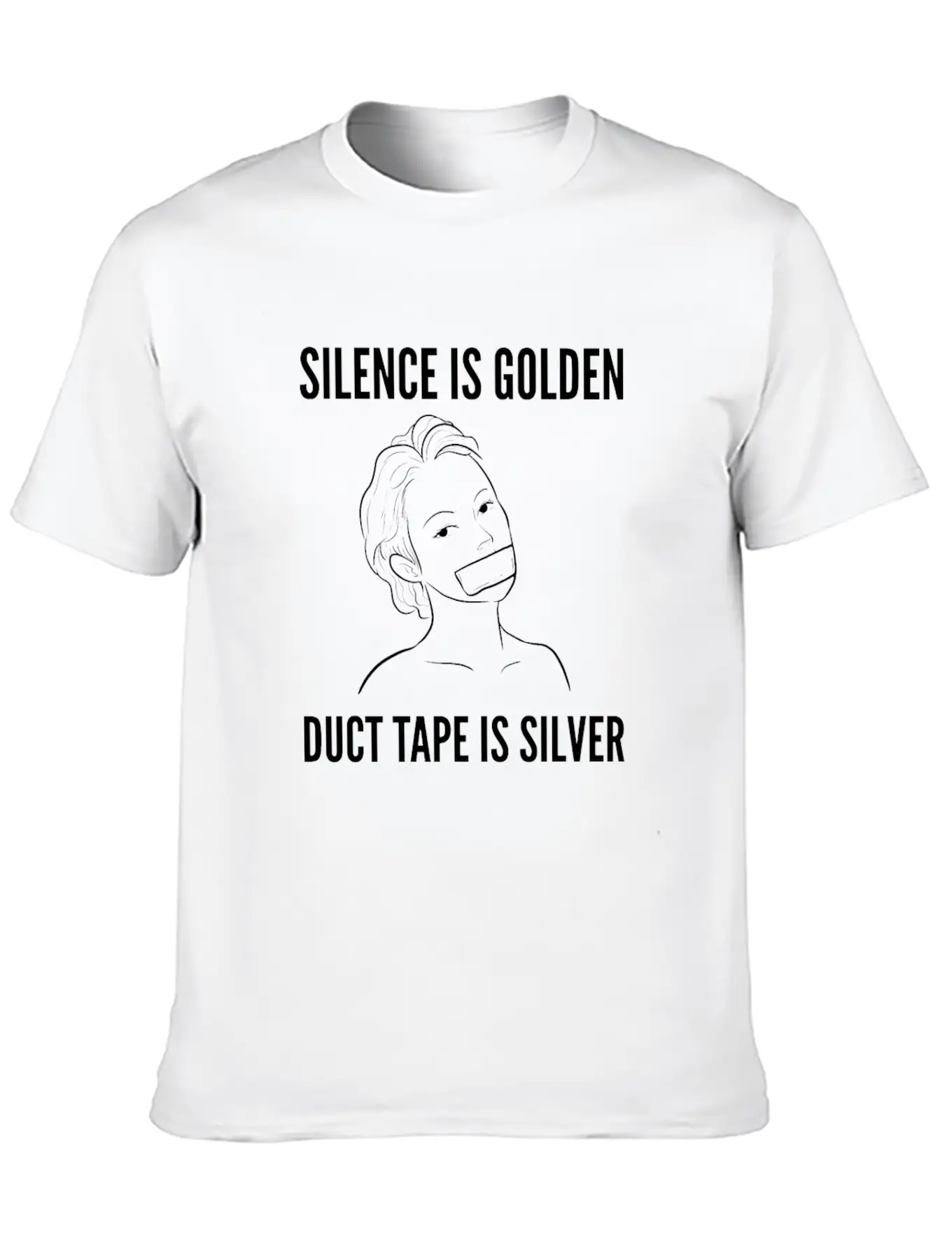 Silence Is Golden Rude Girl Gift Comfortable Minimalist Graphic Tee – Summer Style Essential