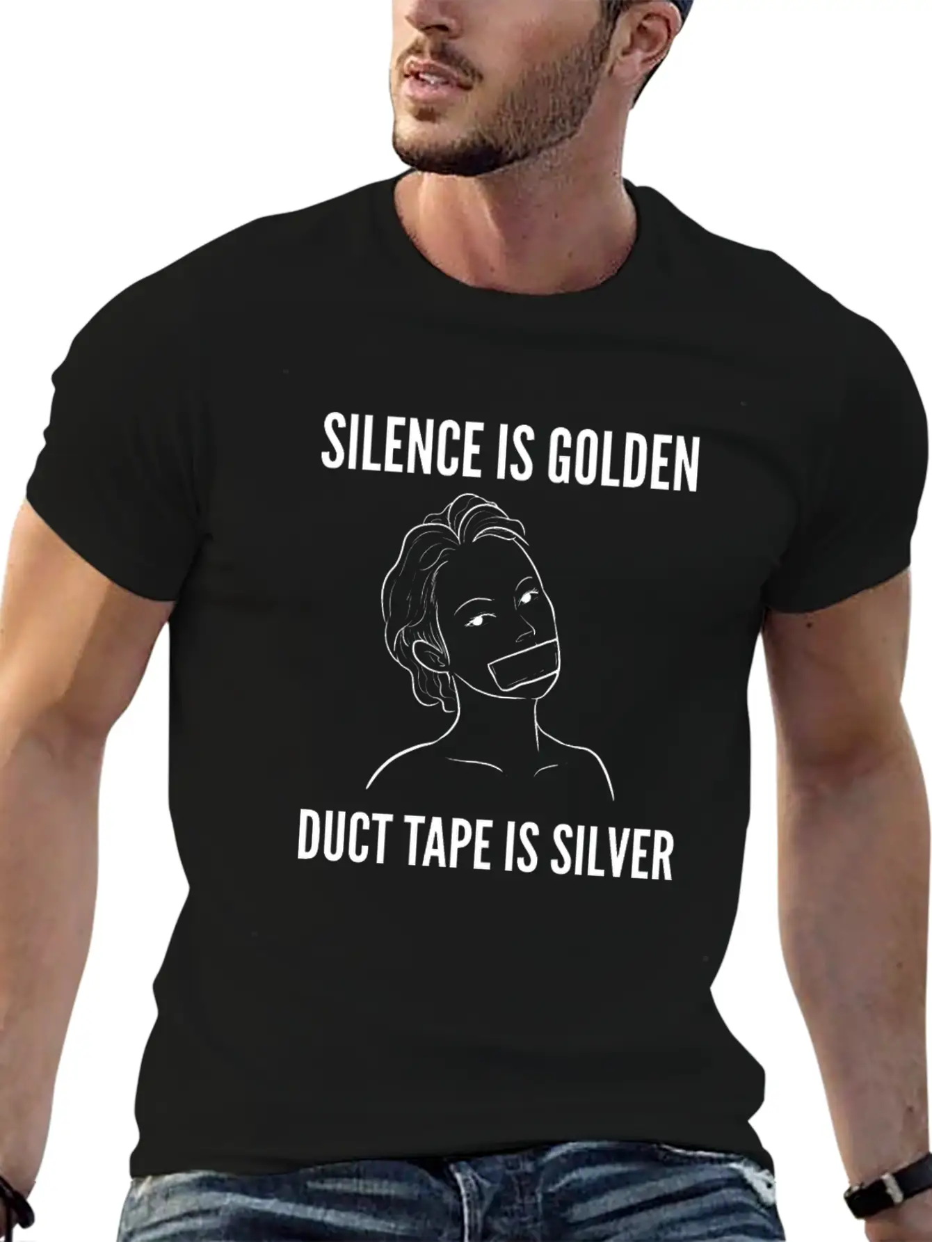 Silence Is Golden Rude Girl Gift Comfortable Minimalist Graphic Tee – Summer Style Essential