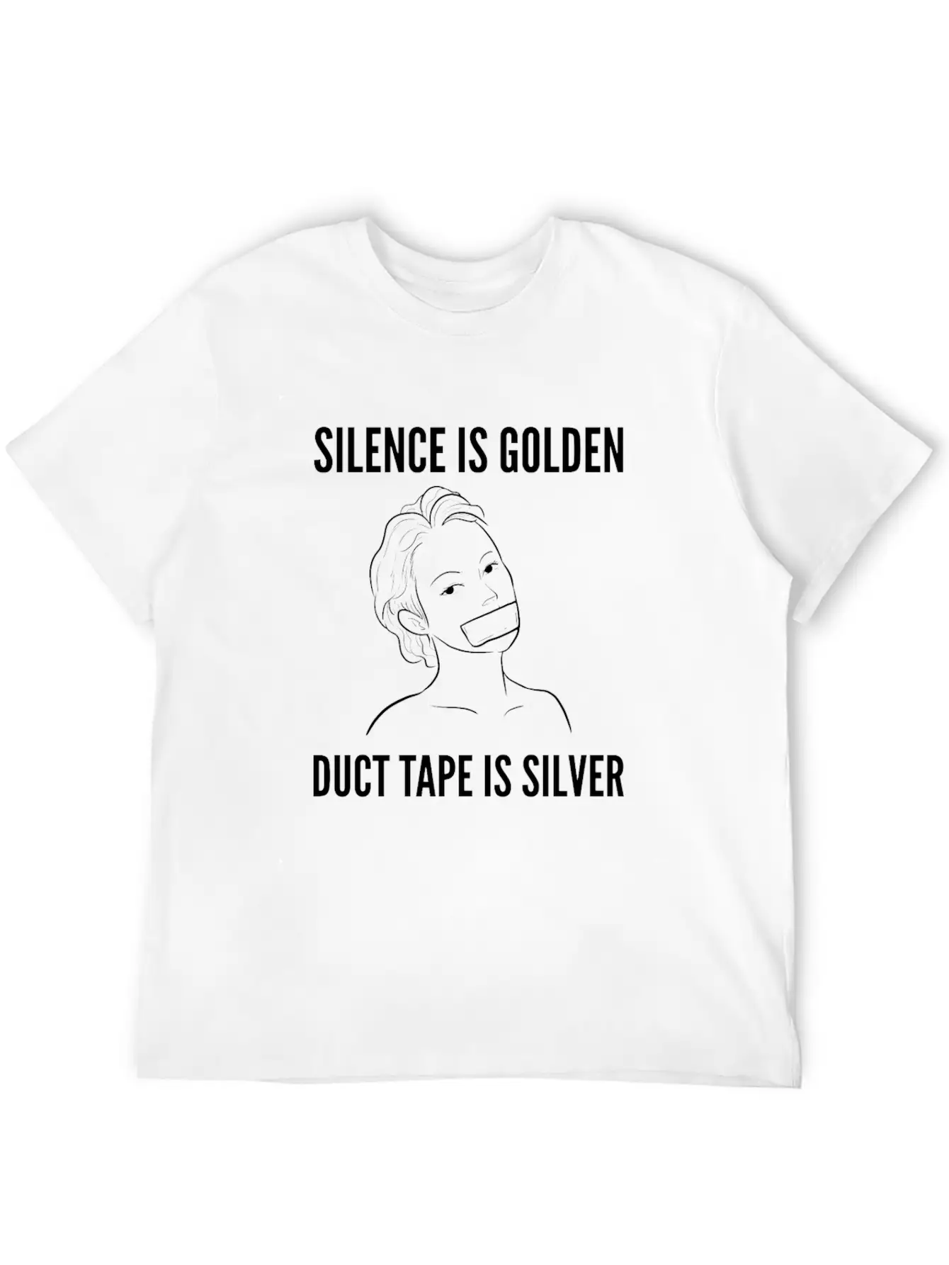 Silence Is Golden Rude Girl Gift Comfortable Minimalist Graphic Tee – Summer Style Essential