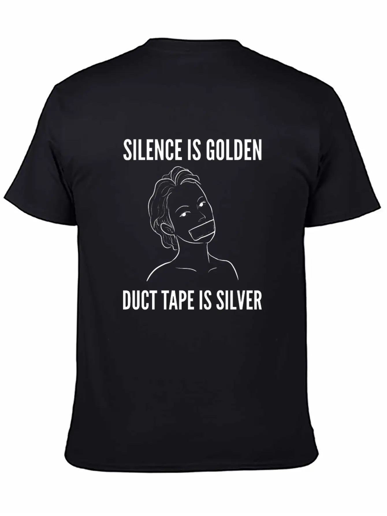 Silence Is Golden Rude Girl Gift Comfortable Minimalist Graphic Tee – Summer Style Essential