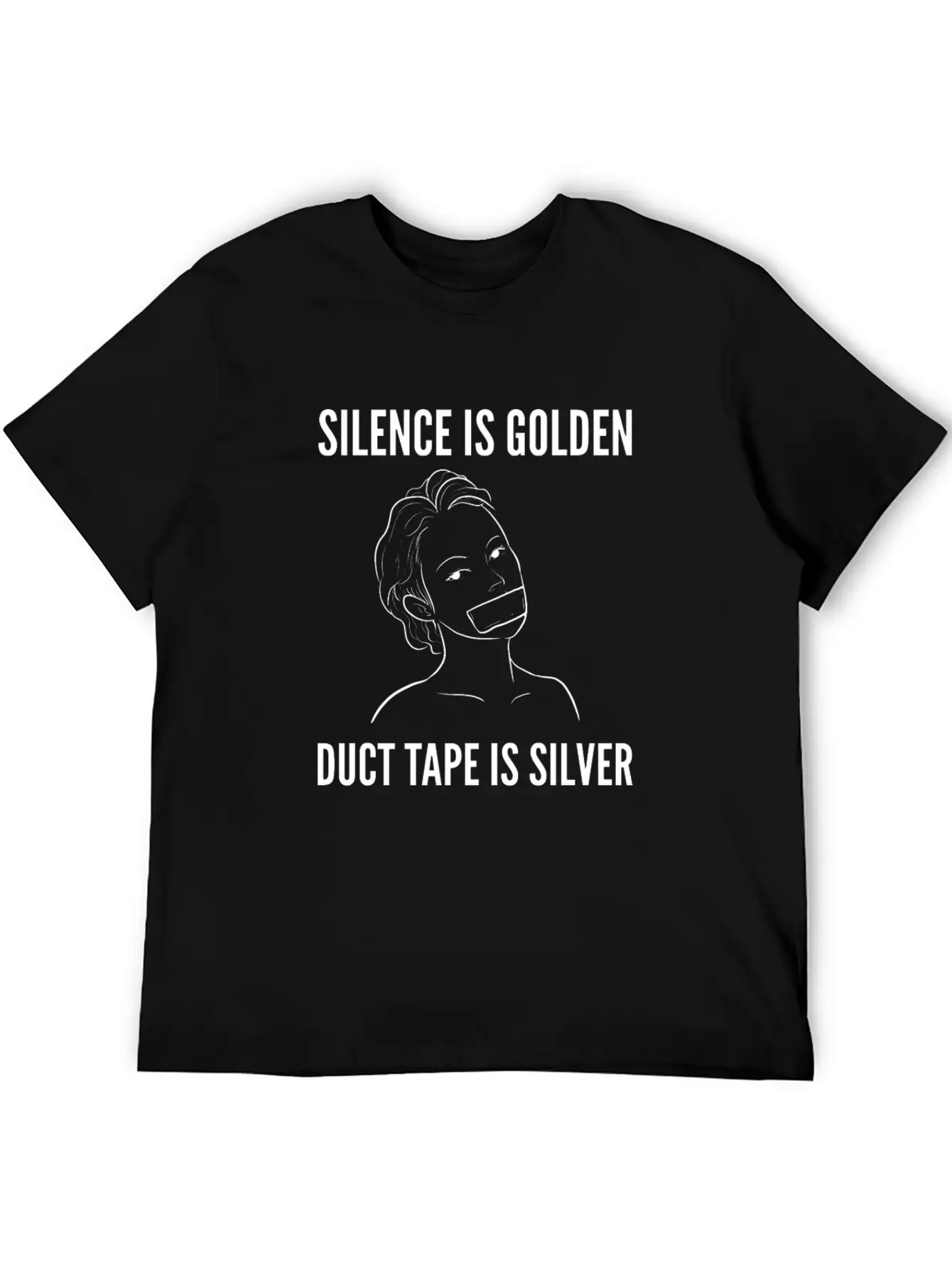 Silence Is Golden Rude Girl Gift Comfortable Minimalist Graphic Tee – Summer Style Essential
