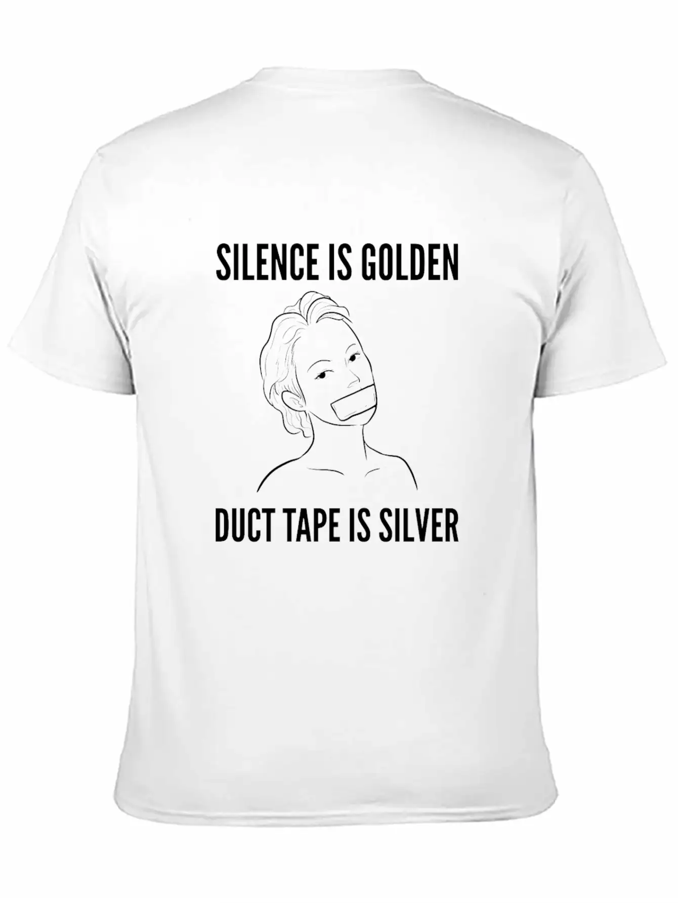 Silence Is Golden Rude Girl Gift Comfortable Minimalist Graphic Tee – Summer Style Essential