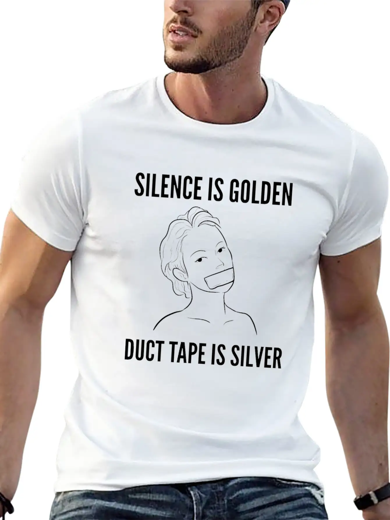 Silence Is Golden Rude Girl Gift Comfortable Minimalist Graphic Tee – Summer Style Essential