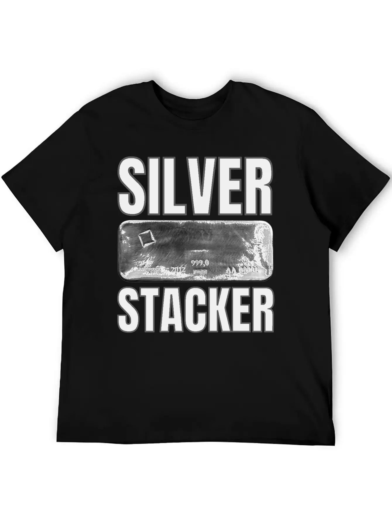 Silver Stacker | Good Delivery Silver Bar Unisex Short Sleeve Soft Cotton T-Shirt – Casual Everyday Wear