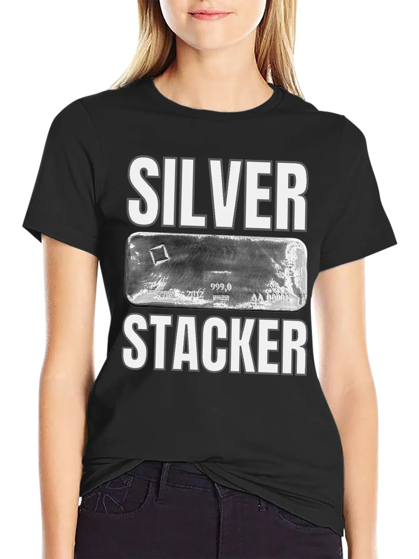 Silver Stacker | Good Delivery Silver Bar Unisex Short Sleeve Soft Cotton T-Shirt – Casual Everyday Wear