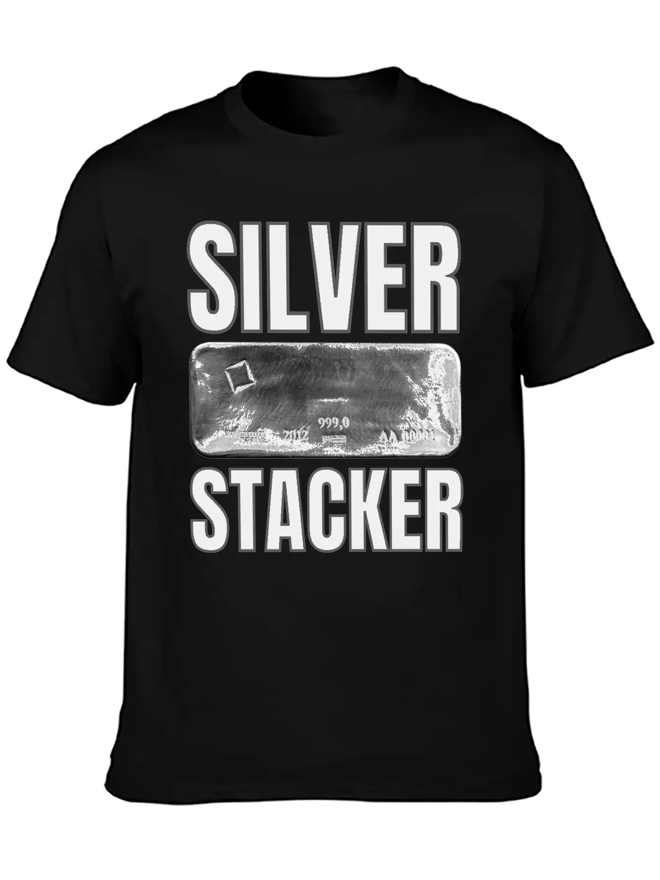Silver Stacker | Good Delivery Silver Bar Unisex Short Sleeve Soft Cotton T-Shirt – Casual Everyday Wear