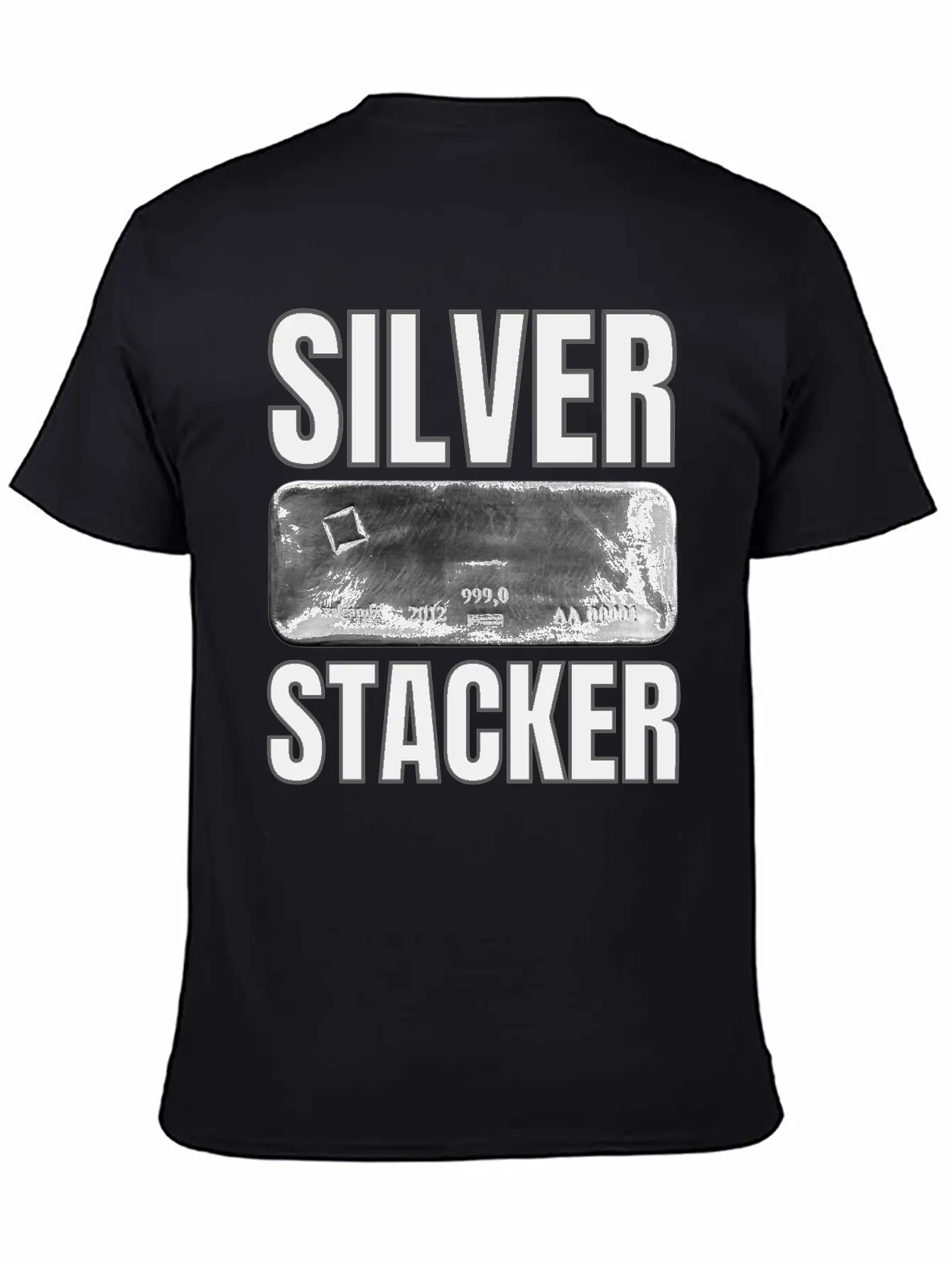 Silver Stacker | Good Delivery Silver Bar Unisex Short Sleeve Soft Cotton T-Shirt – Casual Everyday Wear