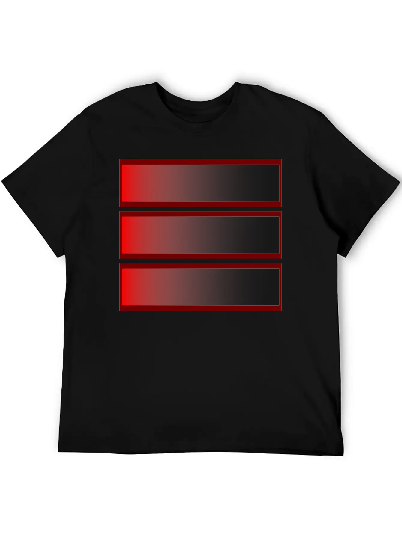 Simple Geometric Motif - Low Battery Timeless Short Sleeve Tee – Comfy And Minimalist Design