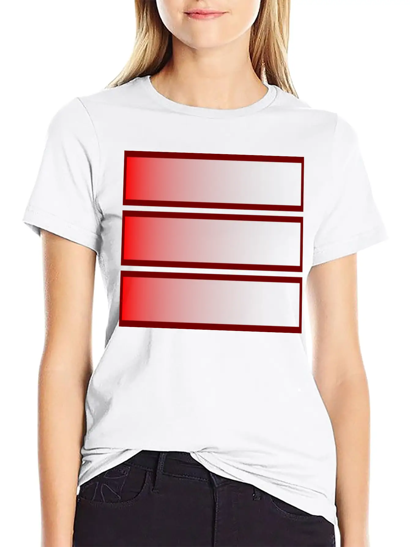 Simple Geometric Motif - Low Battery Timeless Short Sleeve Tee – Comfy And Minimalist Design