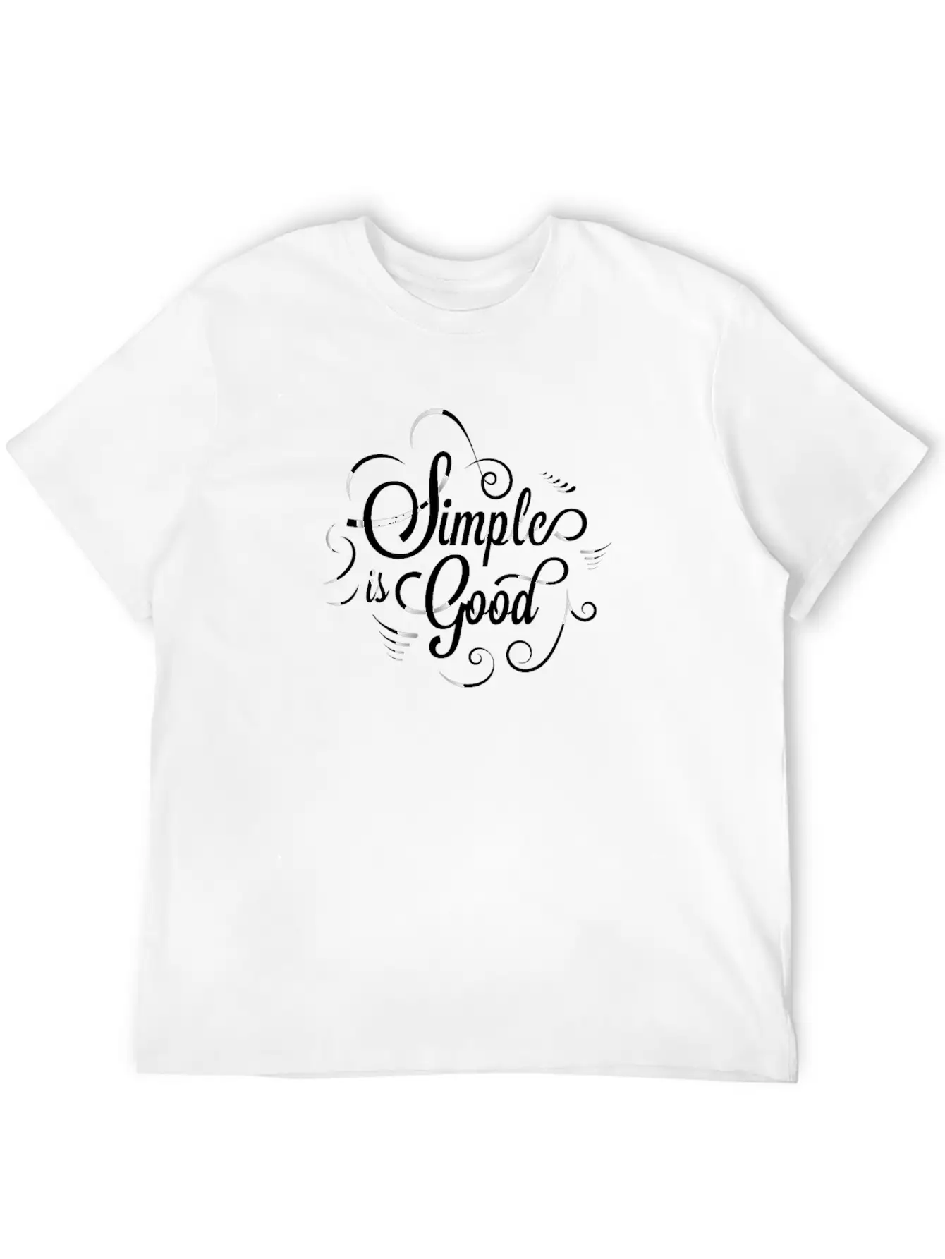 Simple Is Good, Inspire, Motivation Comfortable Minimalist Graphic Tee – Summer Style Essential