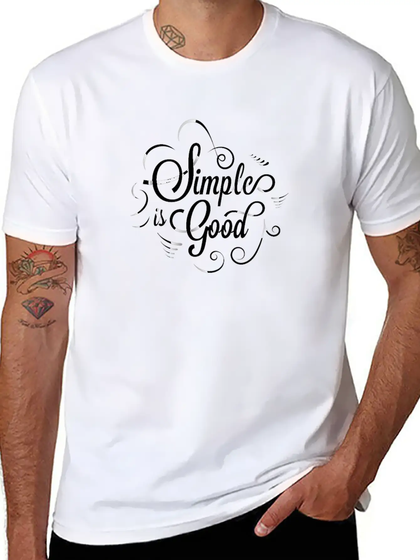 Simple Is Good, Inspire, Motivation Comfortable Minimalist Graphic Tee – Summer Style Essential