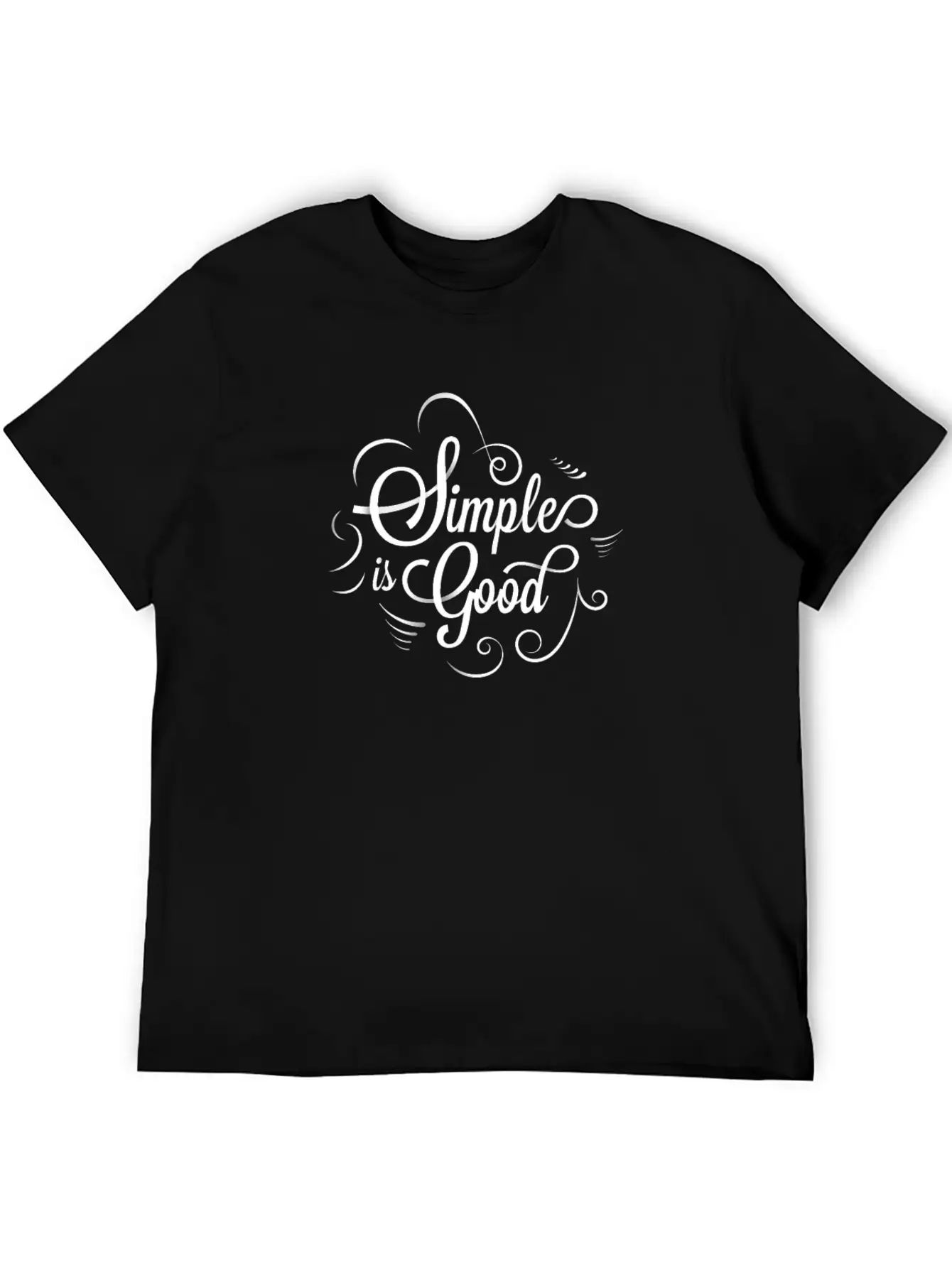 Simple Is Good, Inspire, Motivation Comfortable Minimalist Graphic Tee – Summer Style Essential