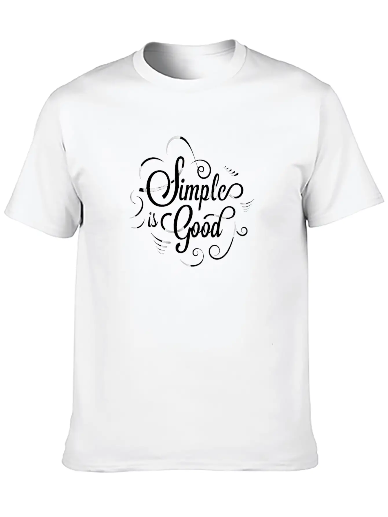 Simple Is Good, Inspire, Motivation Comfortable Minimalist Graphic Tee – Summer Style Essential