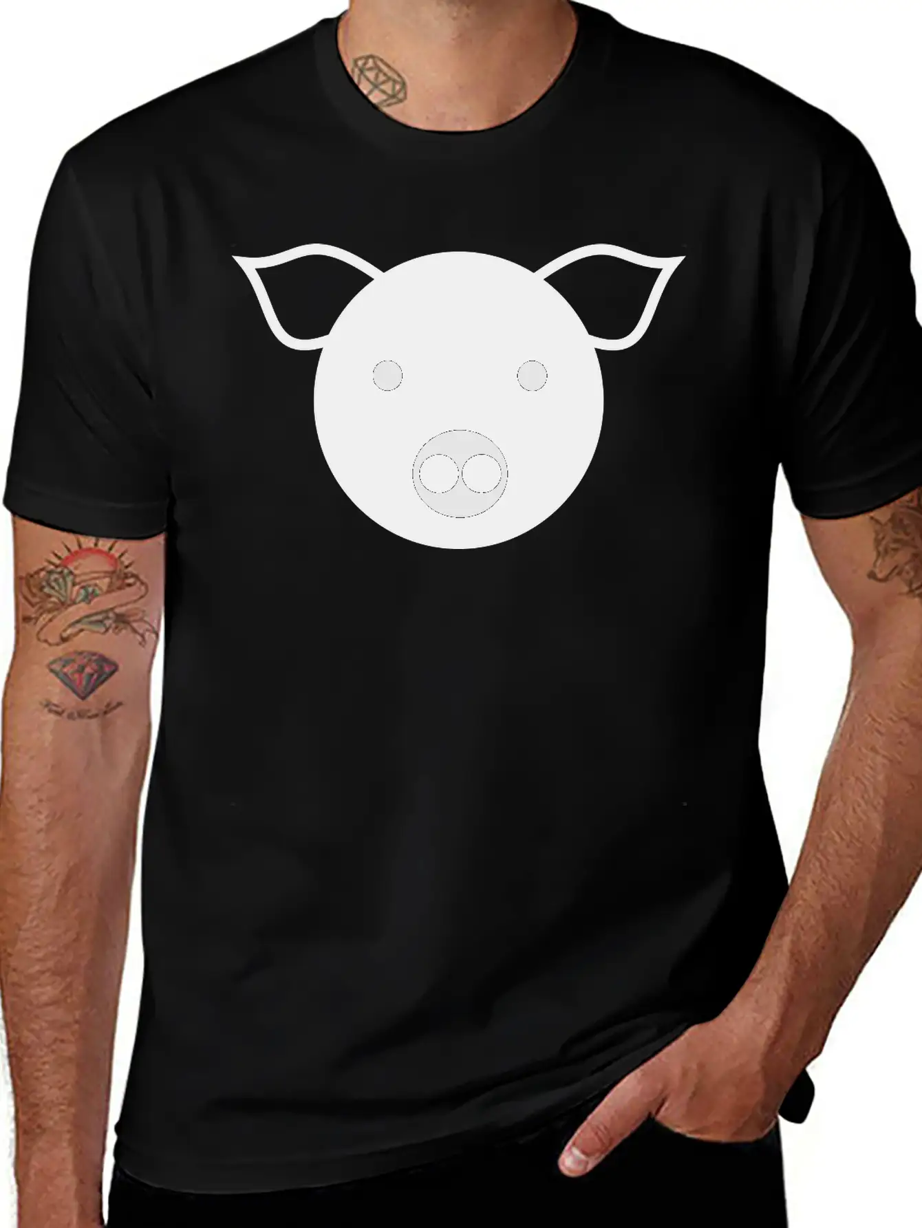 Simple Pig Stylish Everyday T-Shirt – Unisex Basic Cotton Tee
