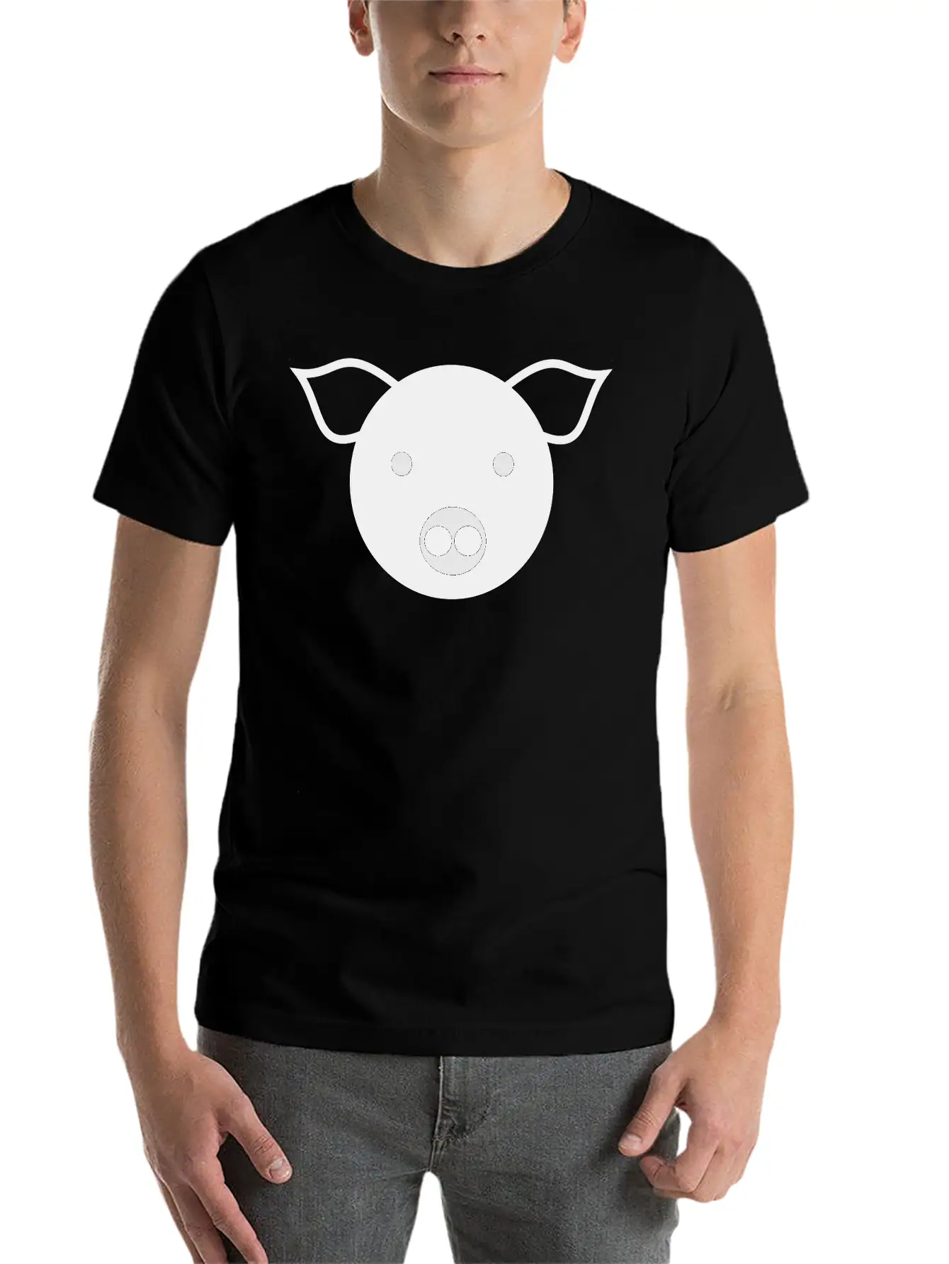Simple Pig Stylish Everyday T-Shirt – Unisex Basic Cotton Tee