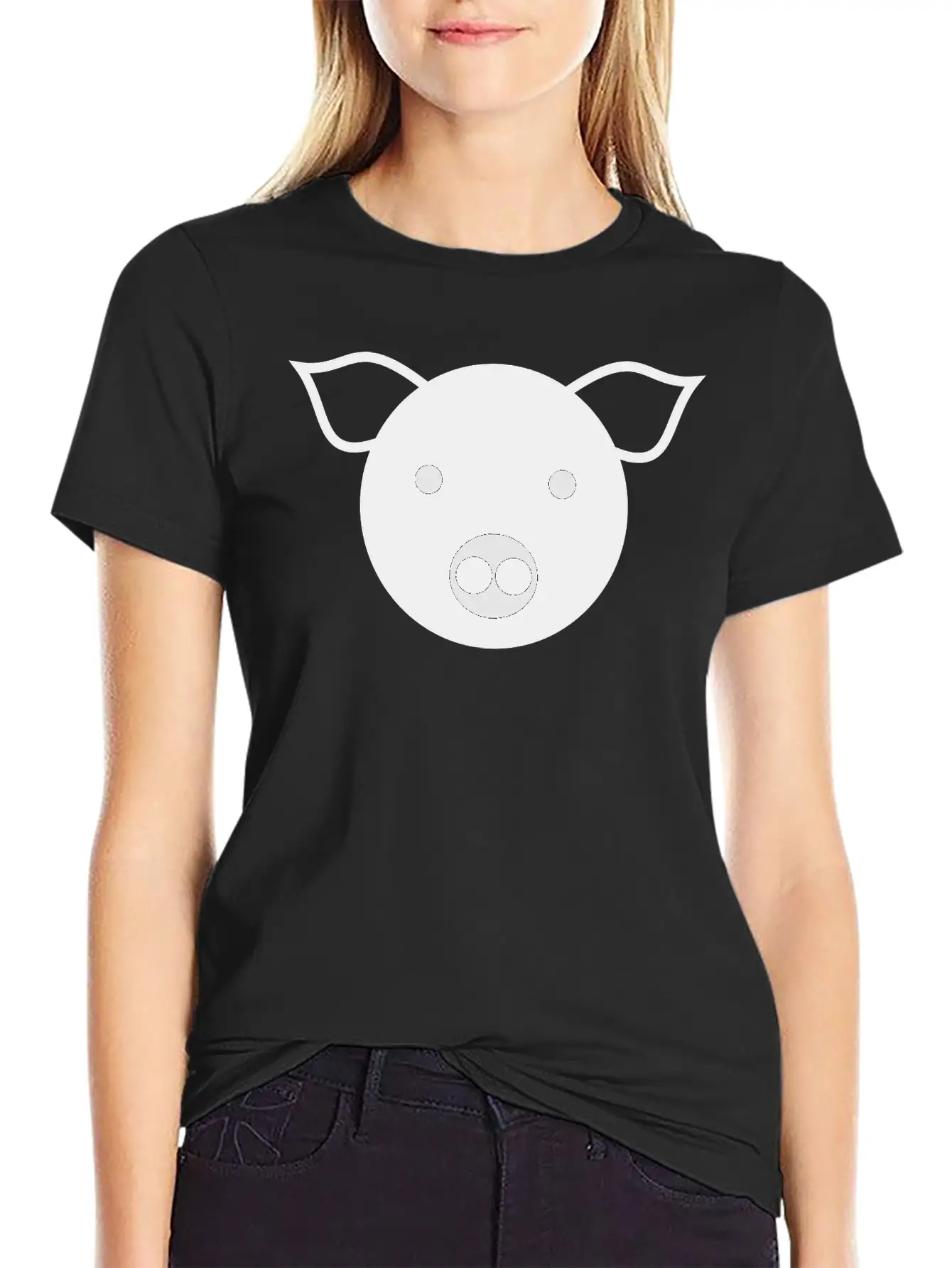 Simple Pig Stylish Everyday T-Shirt – Unisex Basic Cotton Tee